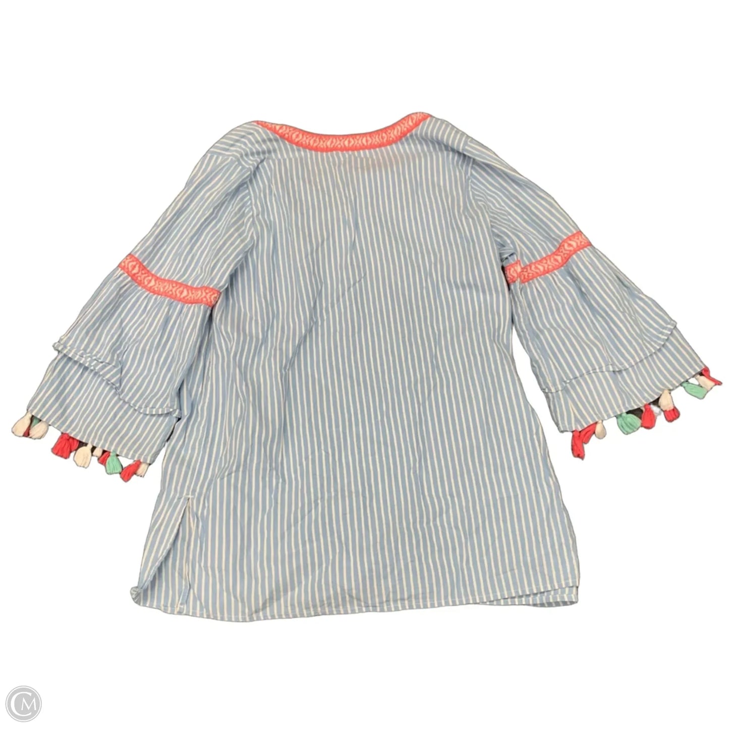 Tunic 3/4 Sleeve By Crown And Ivy In Striped Pattern, Size: 1x