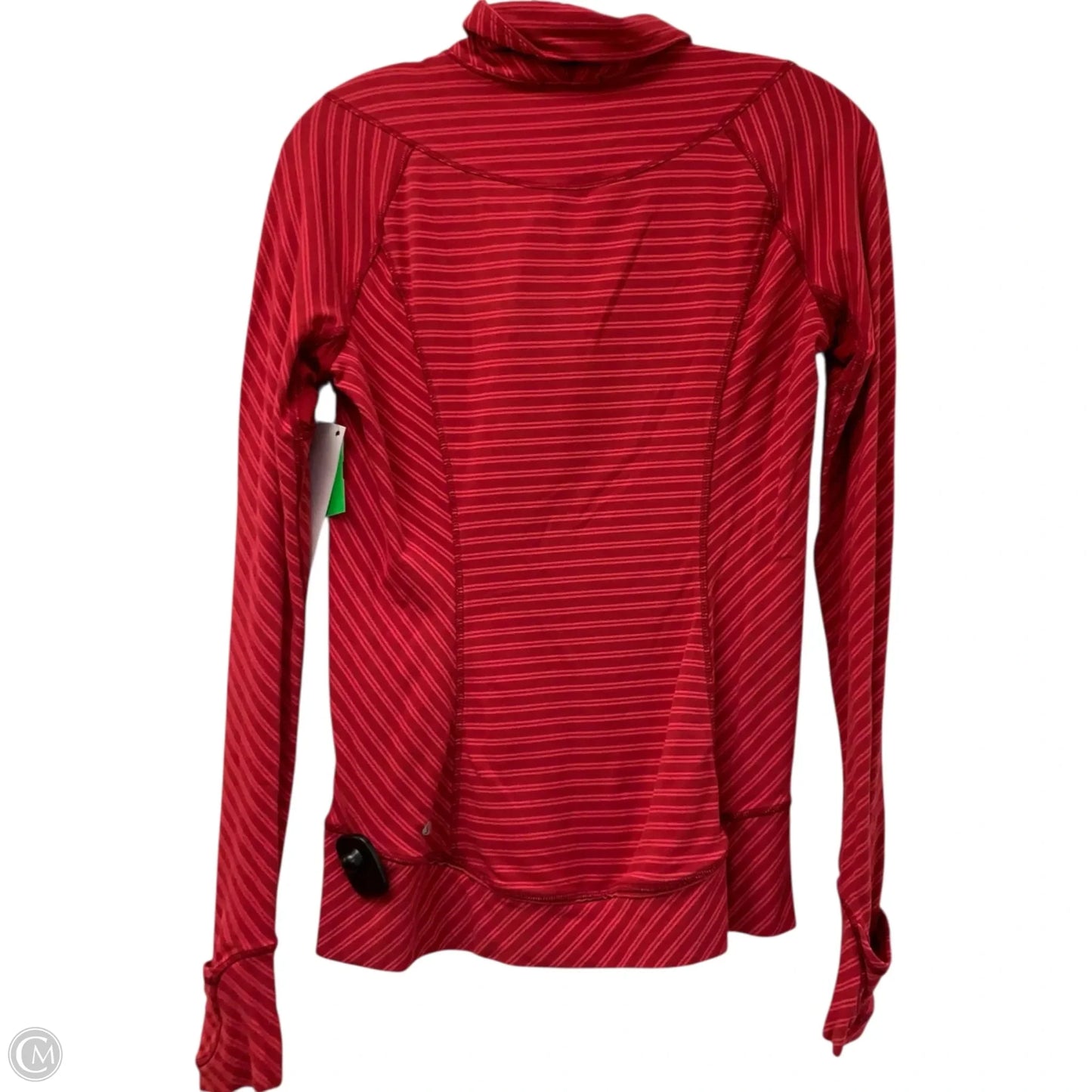 Athletic Top Long Sleeve Collar By Lululemon In Pink, Size: M