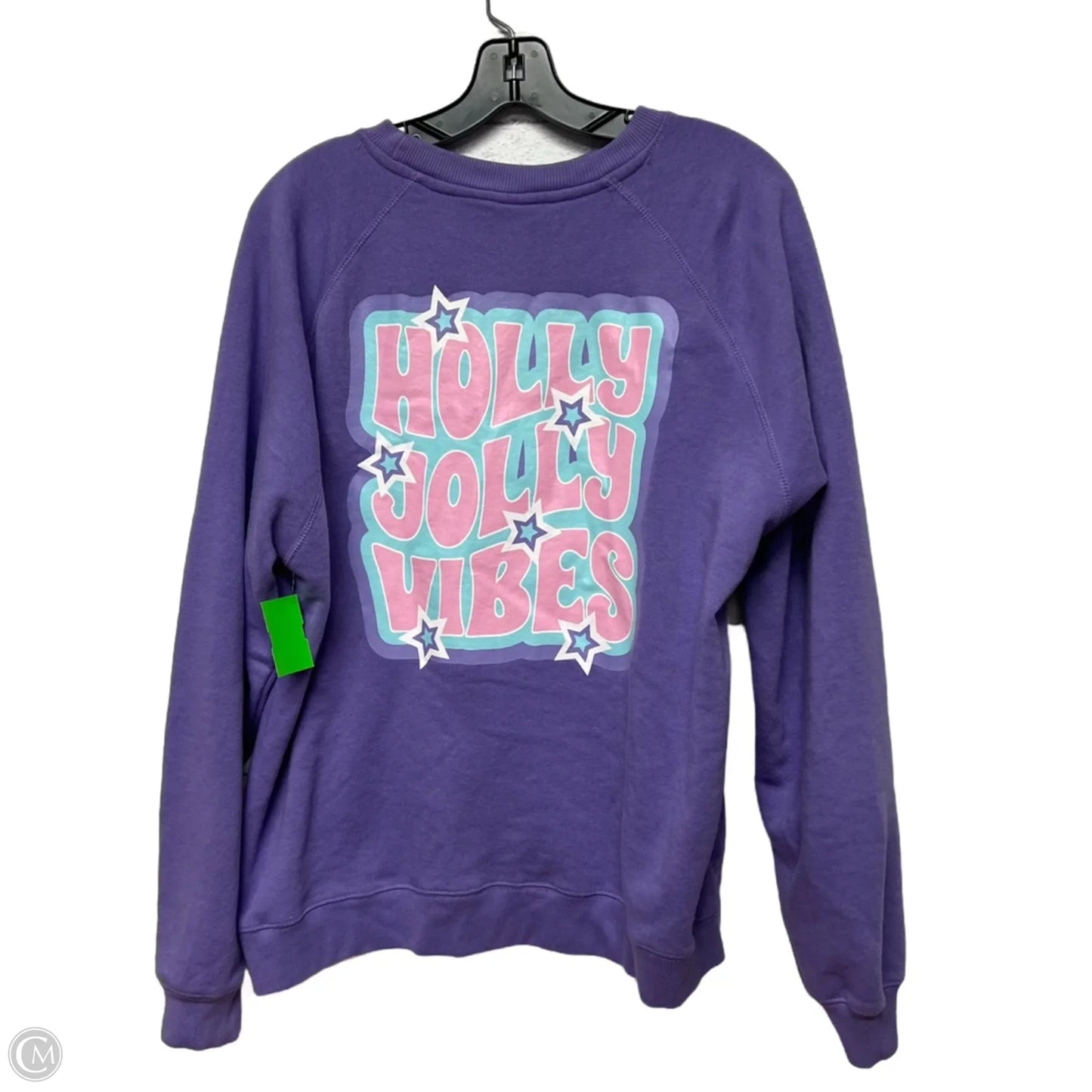 Sweatshirt Crewneck By Xoxo Magpies In Purple, Size: Xl