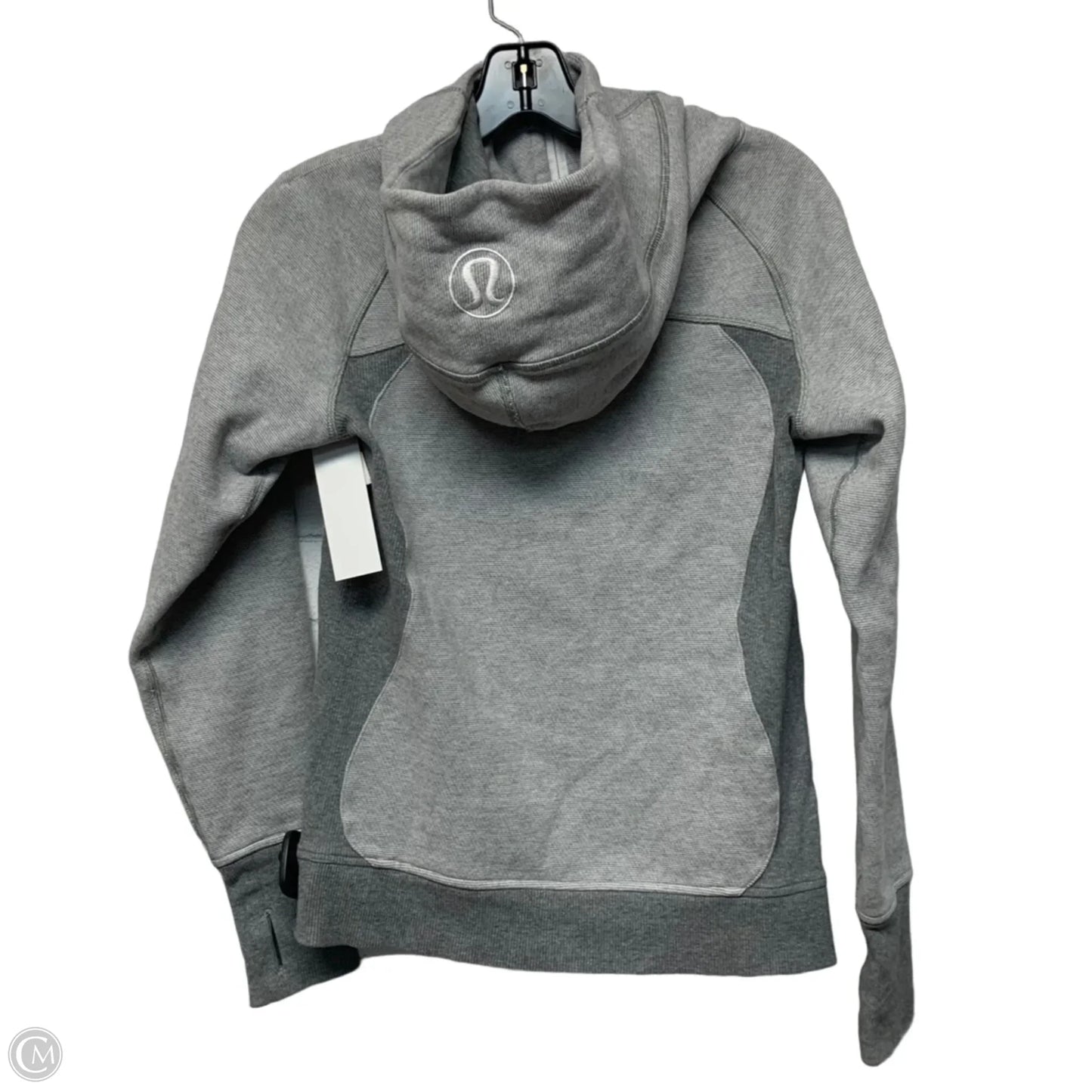 Athletic Jacket By Lululemon In Grey, Size: S