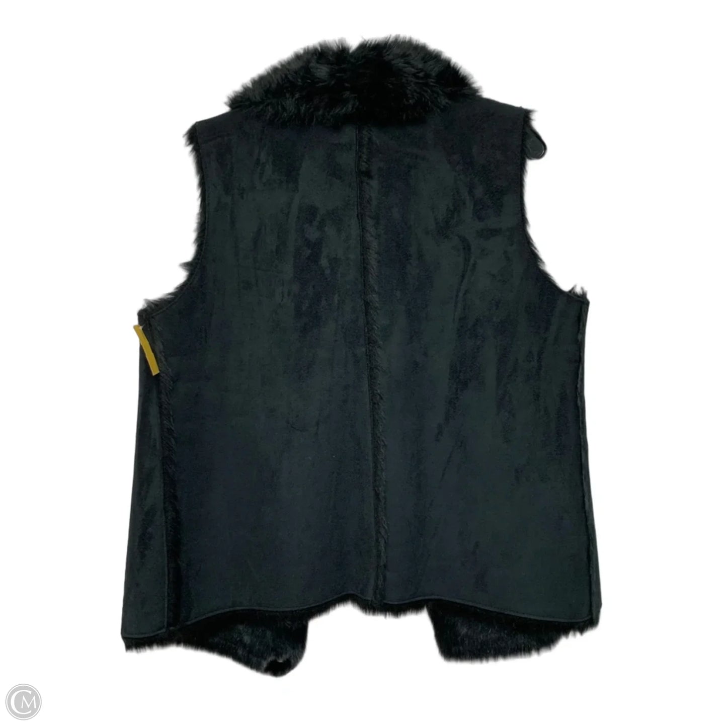 Vest Faux Fur & Sherpa By Loft In Black, Size: L