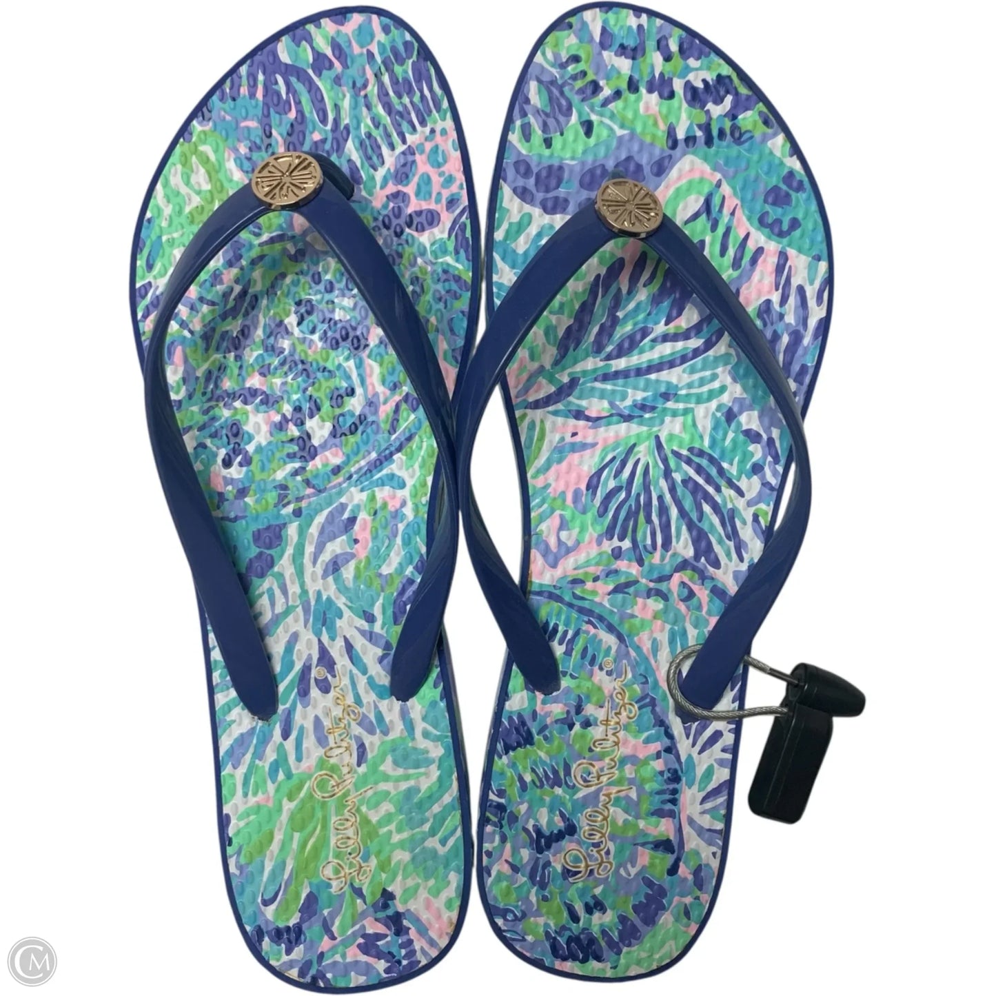 Sandals Designer By Lilly Pulitzer In Blue, Size: 11