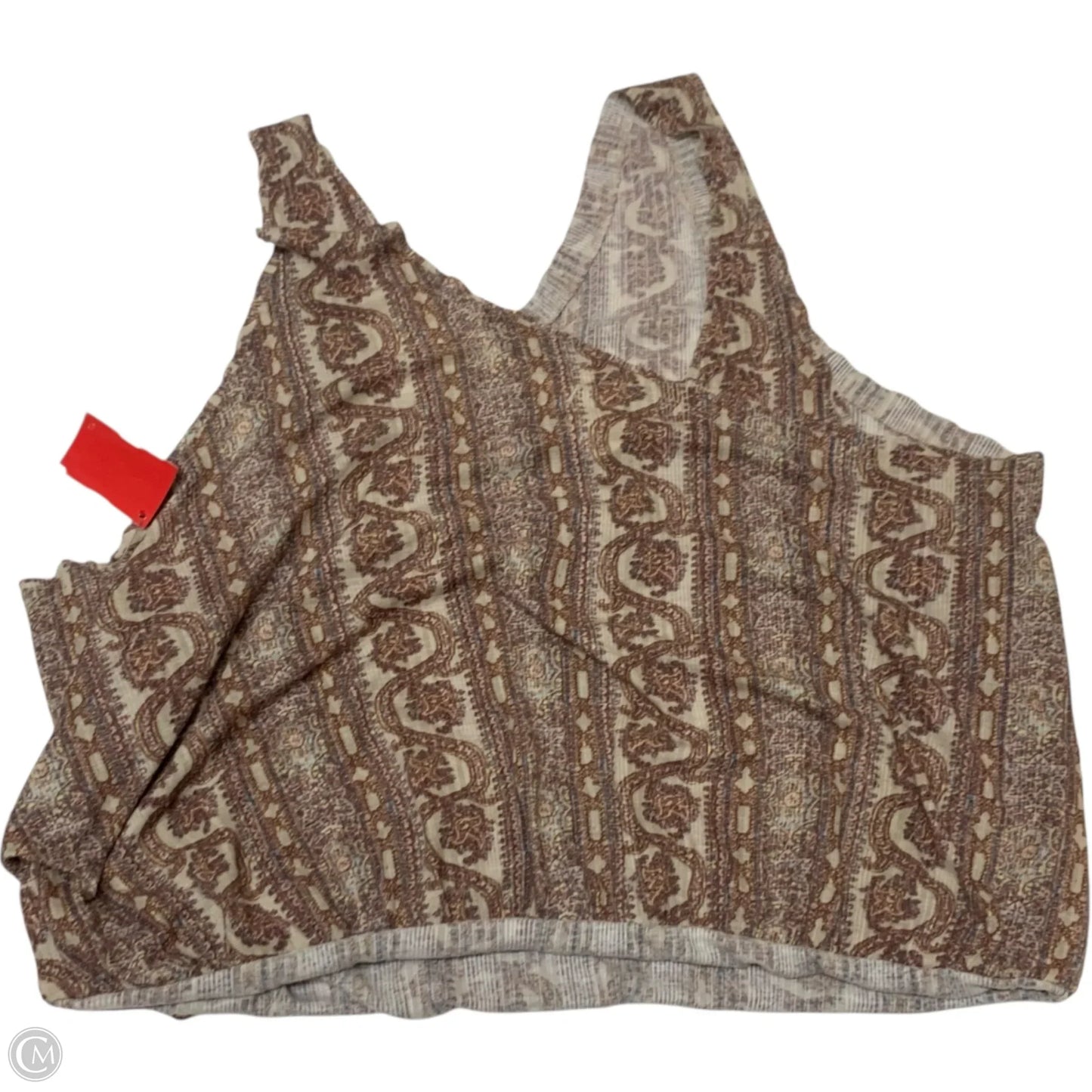 Top Sleeveless By Free People In Brown, Size: M