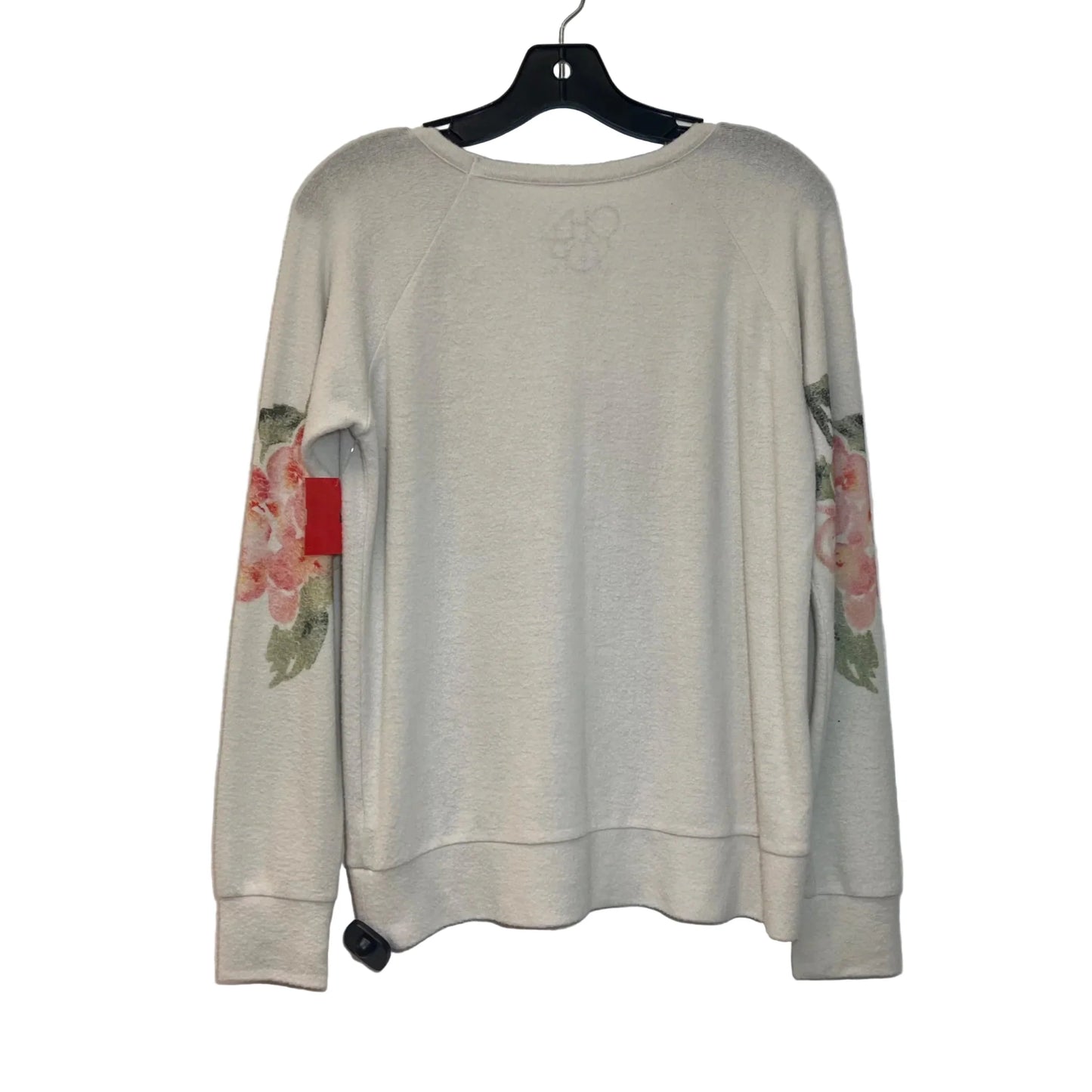 Top Long Sleeve By Chaser In Pink & White, Size: S