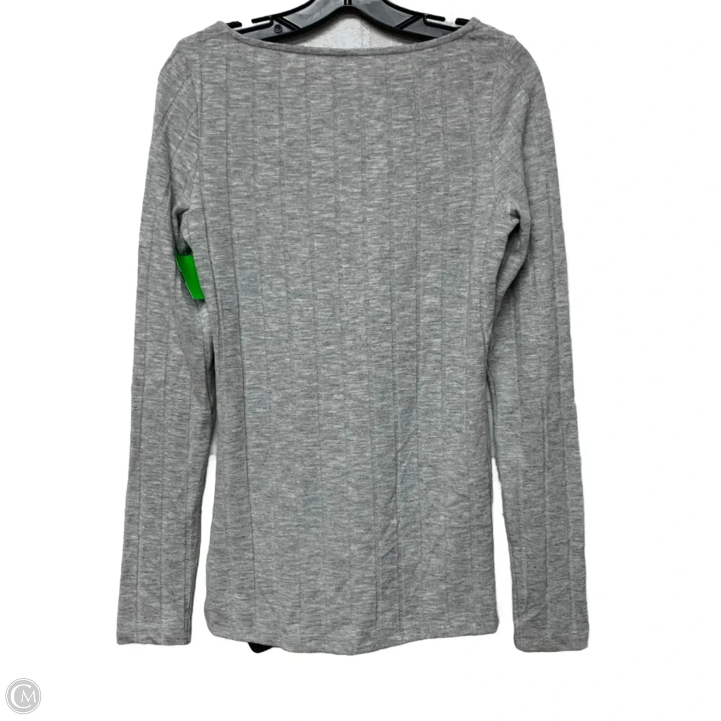Top Long Sleeve Basic By Anthropologie In Grey, Size: S
