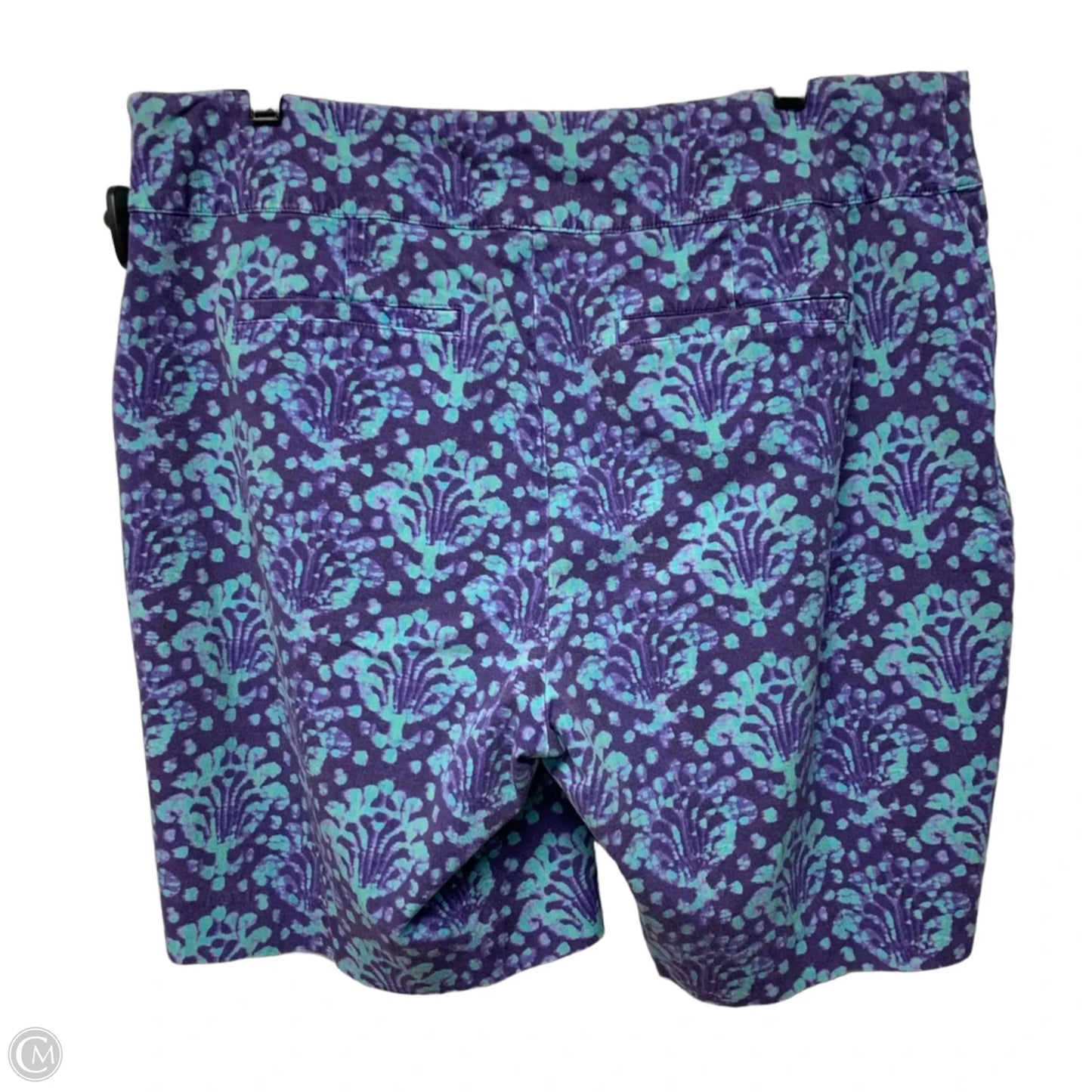Shorts By Soft Surroundings In Blue & Purple, Size: 1x