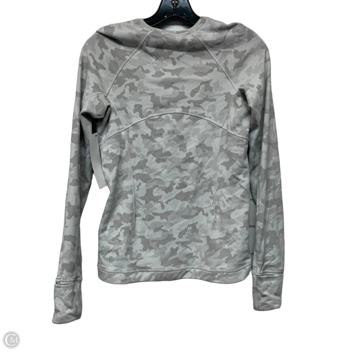 Athletic Top Long Sleeve Crewneck By Lululemon In Camouflage Print, Size: S
