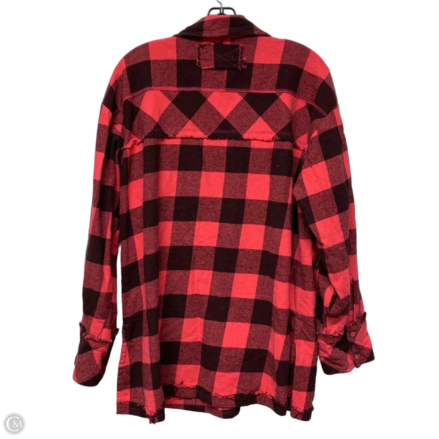 Jacket Shirt By We The Free In Black & Pink, Size: M