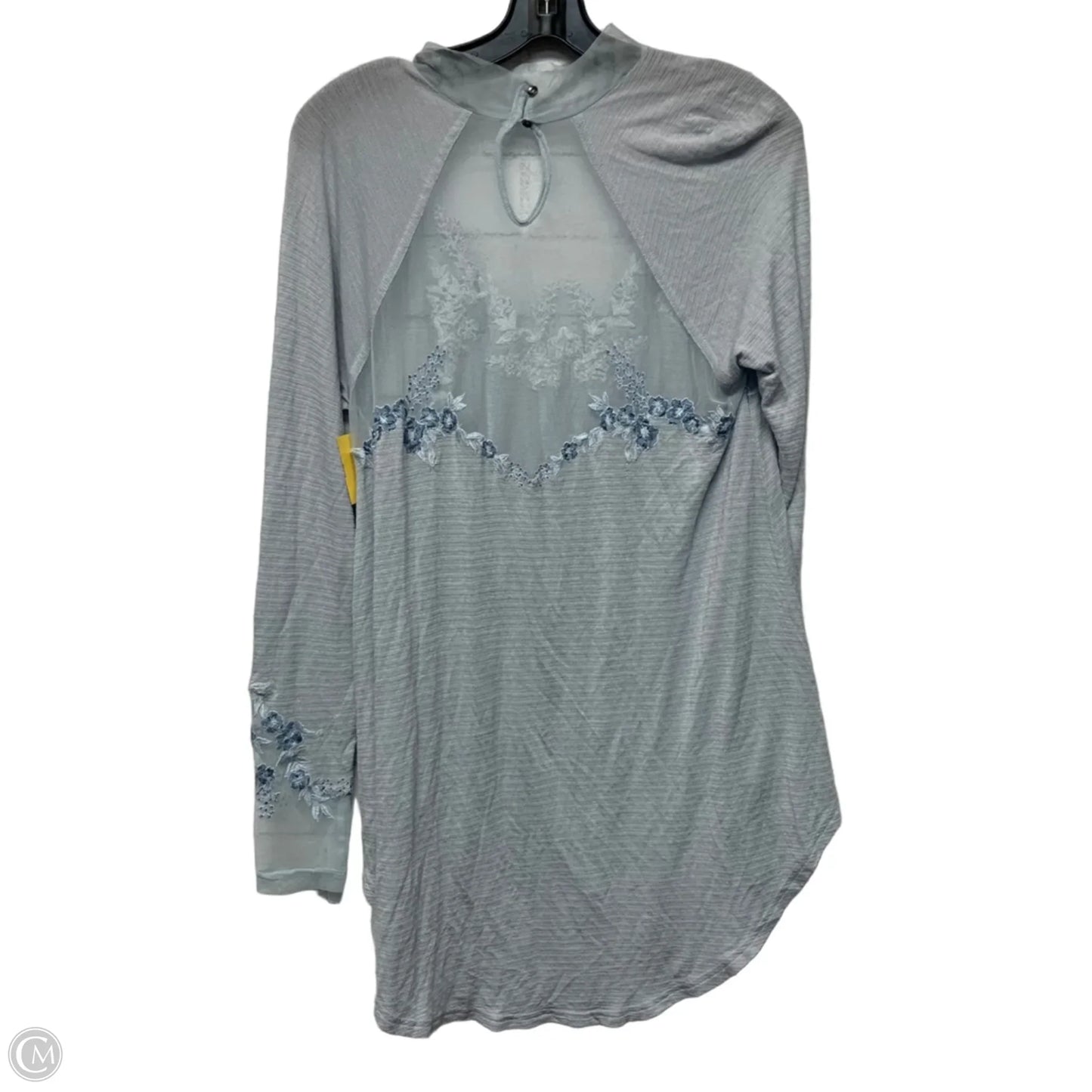 Tunic Long Sleeve By Free People In Blue, Size: L