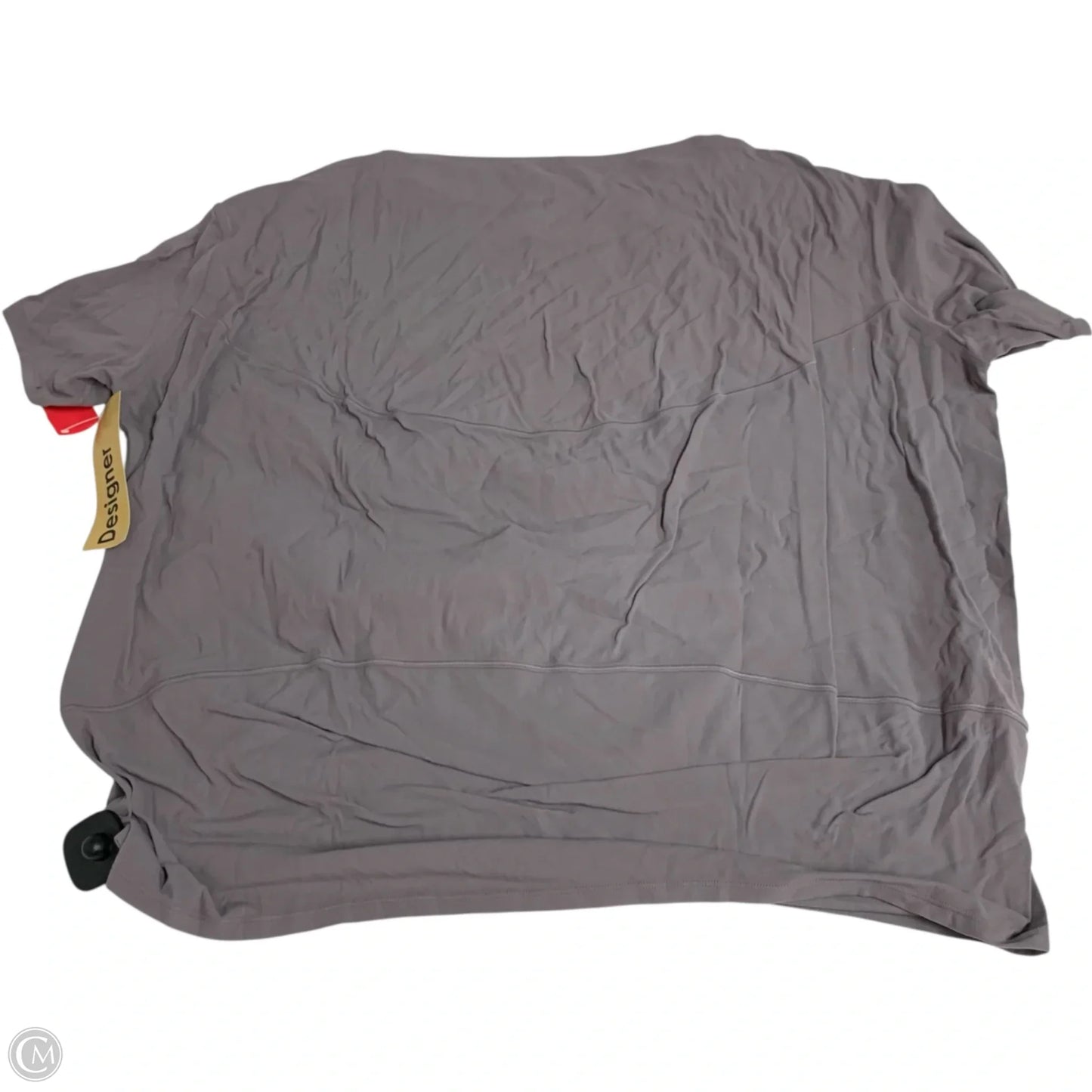 Athletic Top Short Sleeve By Lululemon In Grey, Size: Xl