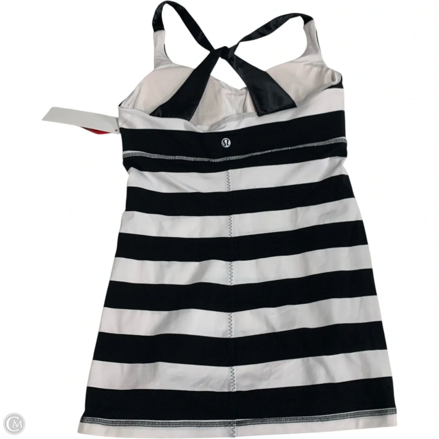 Athletic Tank Top By Lululemon In Black & White, Size: S