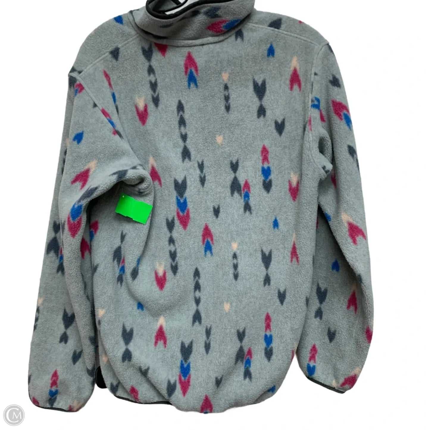 Athletic Sweatshirt Collar By Patagonia In Grey, Size: M