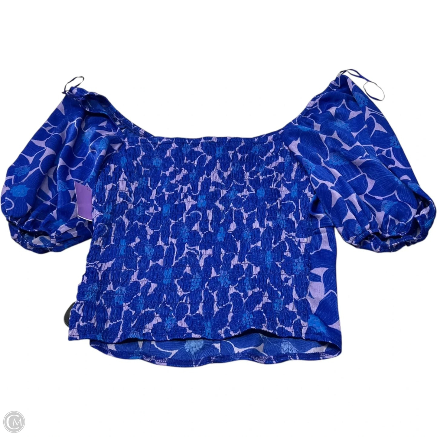 Top Short Sleeve By Sienna Sky In Blue & Purple, Size: L