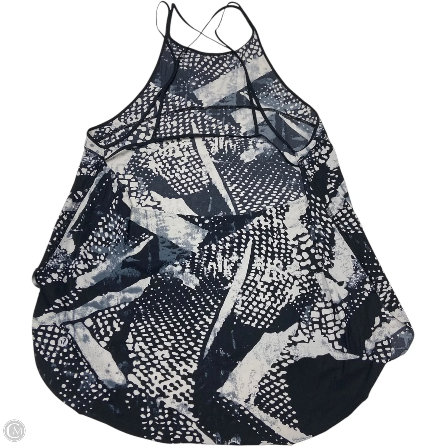 Athletic Tank Top By Lululemon In Black & Grey, Size: S