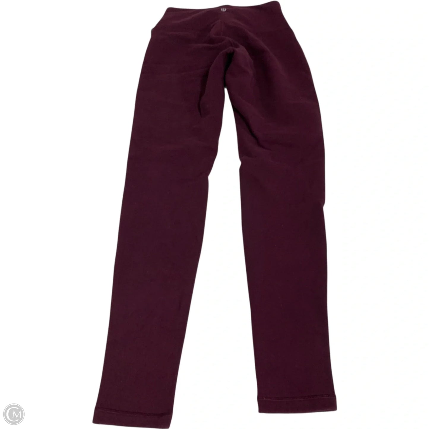 Athletic Leggings By Lululemon In Maroon, Size: S