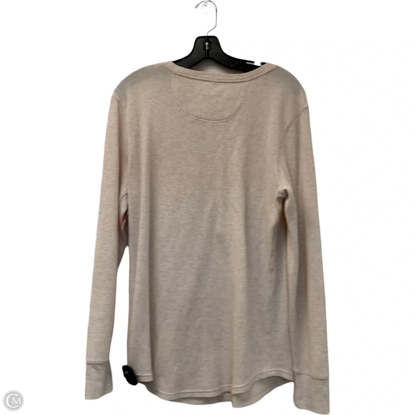 Top Long Sleeve By Eddie Bauer In Cream, Size: Xl