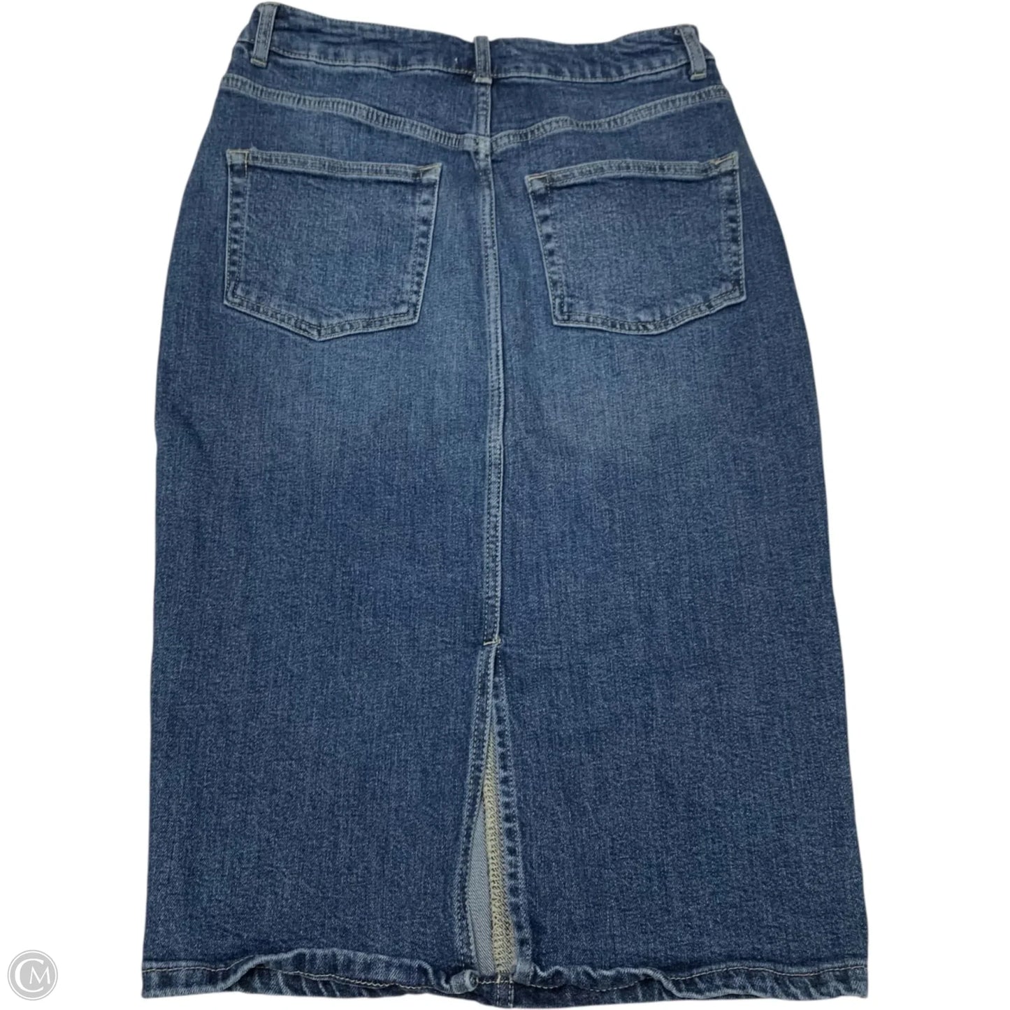 Skirt Midi By Pilcro In Blue Denim, Size: Xs