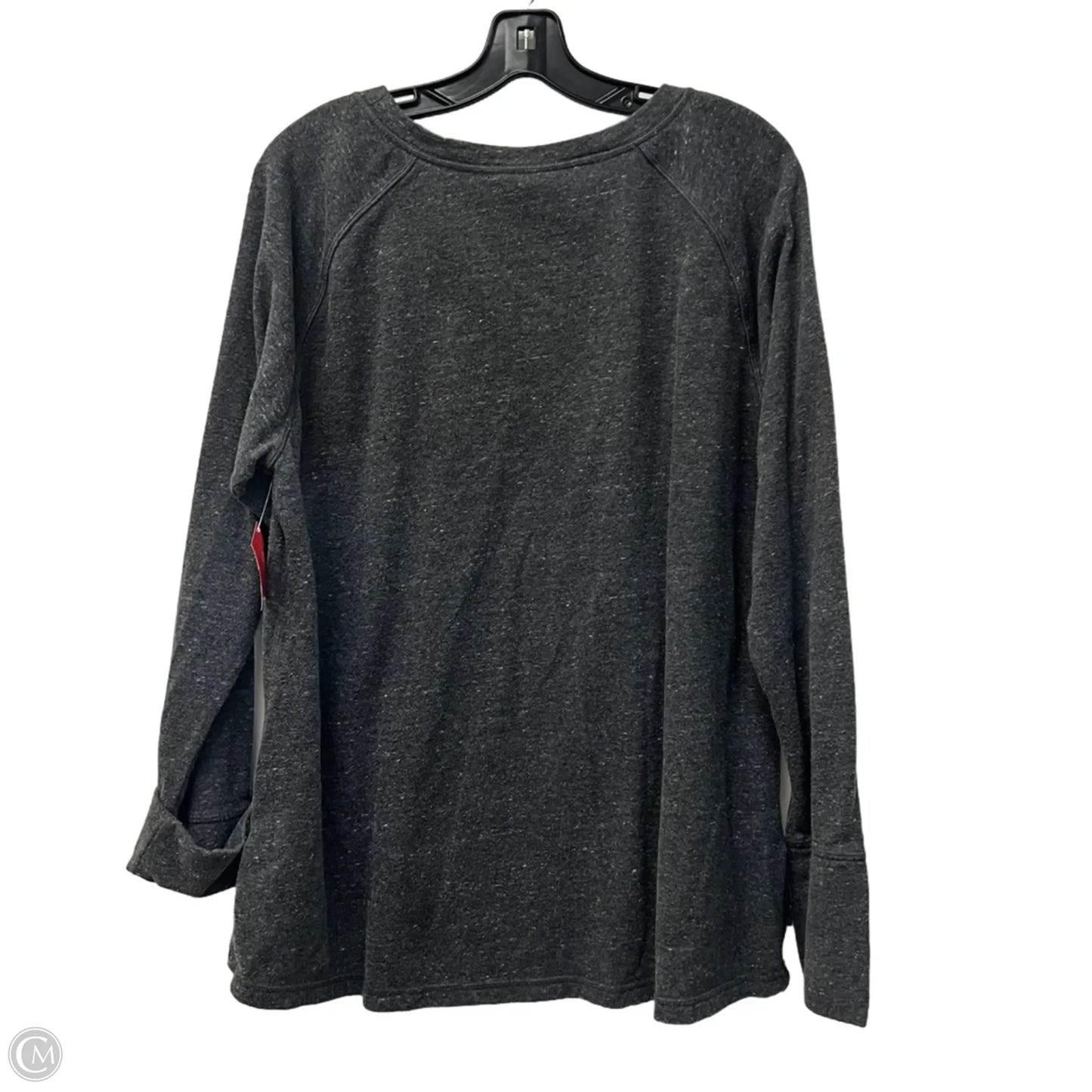 Athletic Top Long Sleeve Crewneck By Champion In Grey, Size: Xl