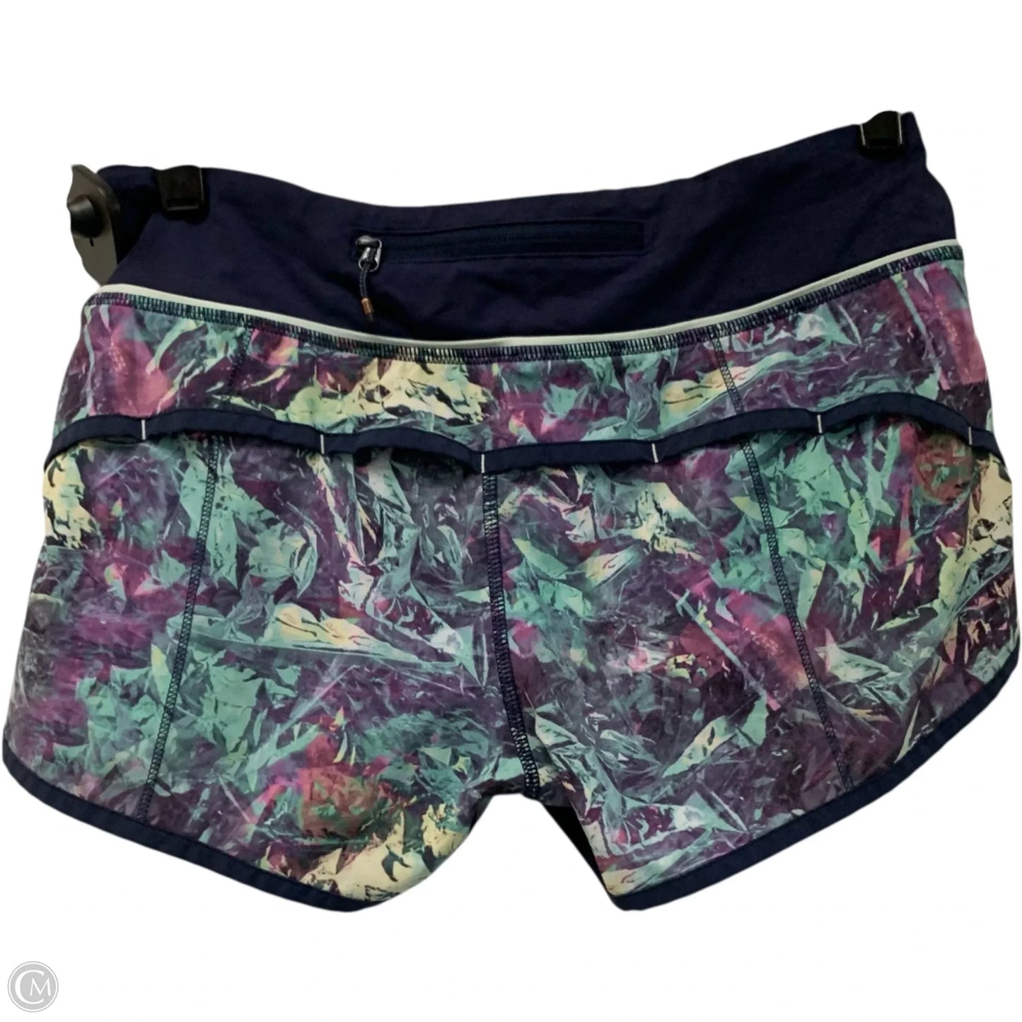 Athletic Shorts By Lululemon In Blue & Green, Size: S