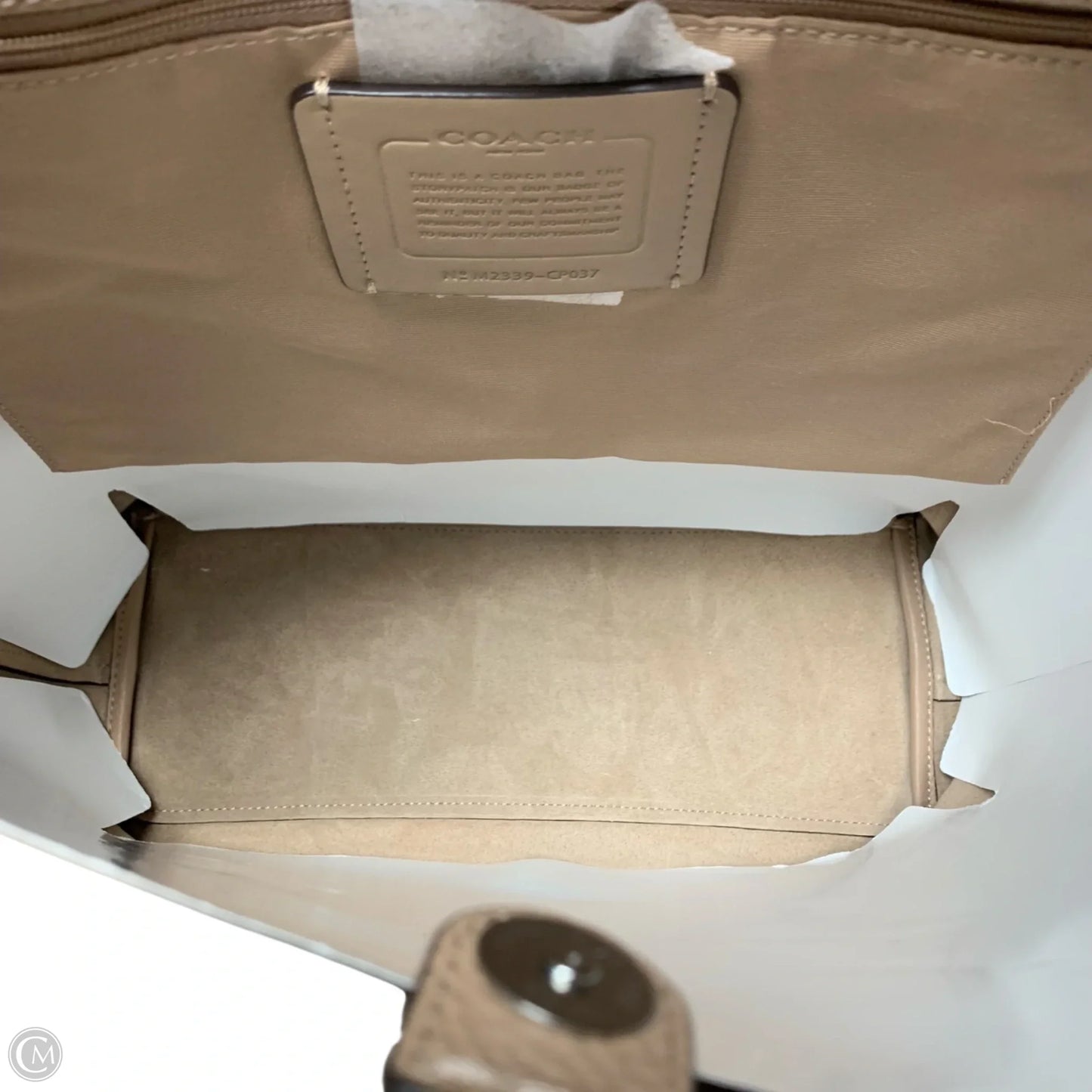 Tote Designer By Coach, Size: Large