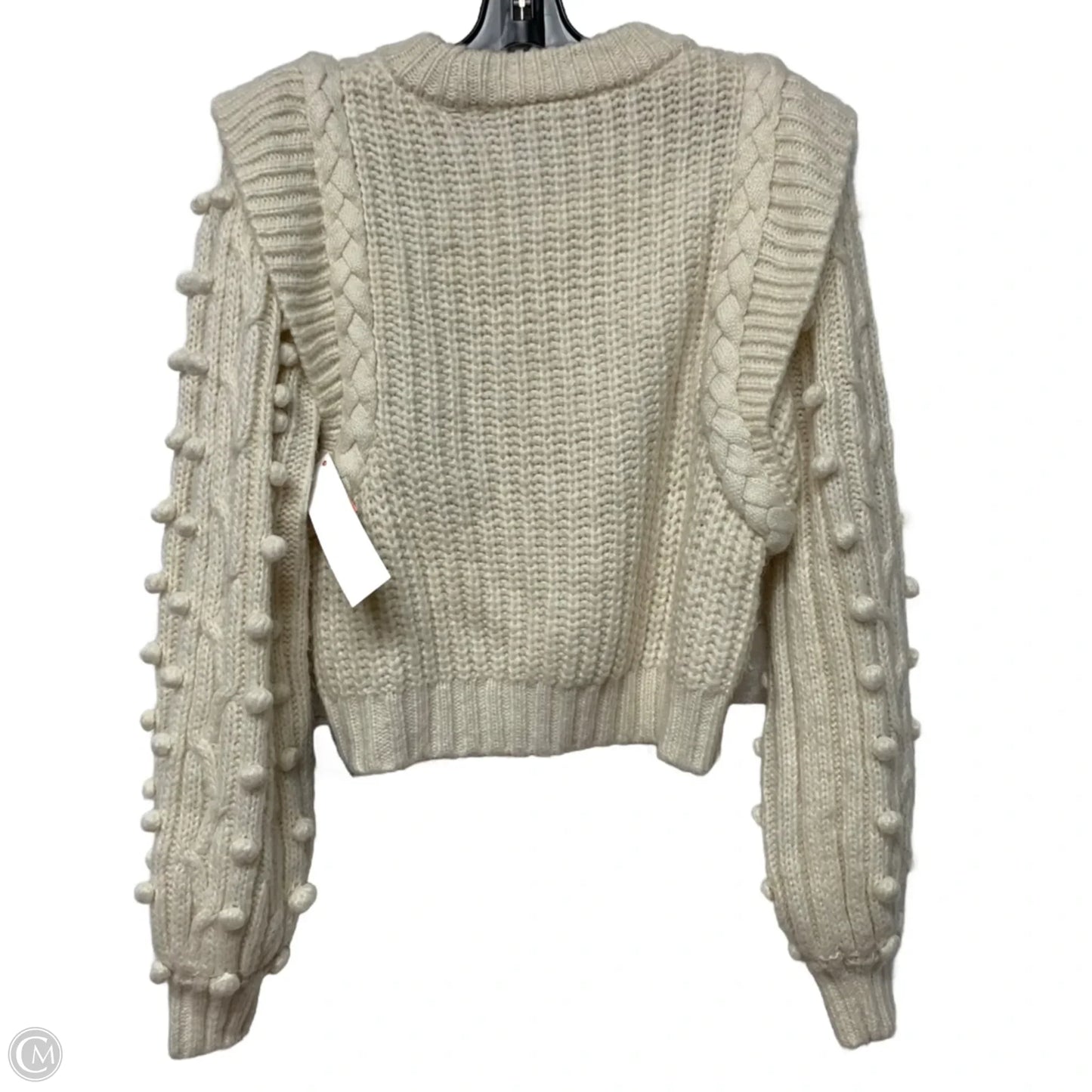 Sweater Designer By Farm Rio In White, Size: S