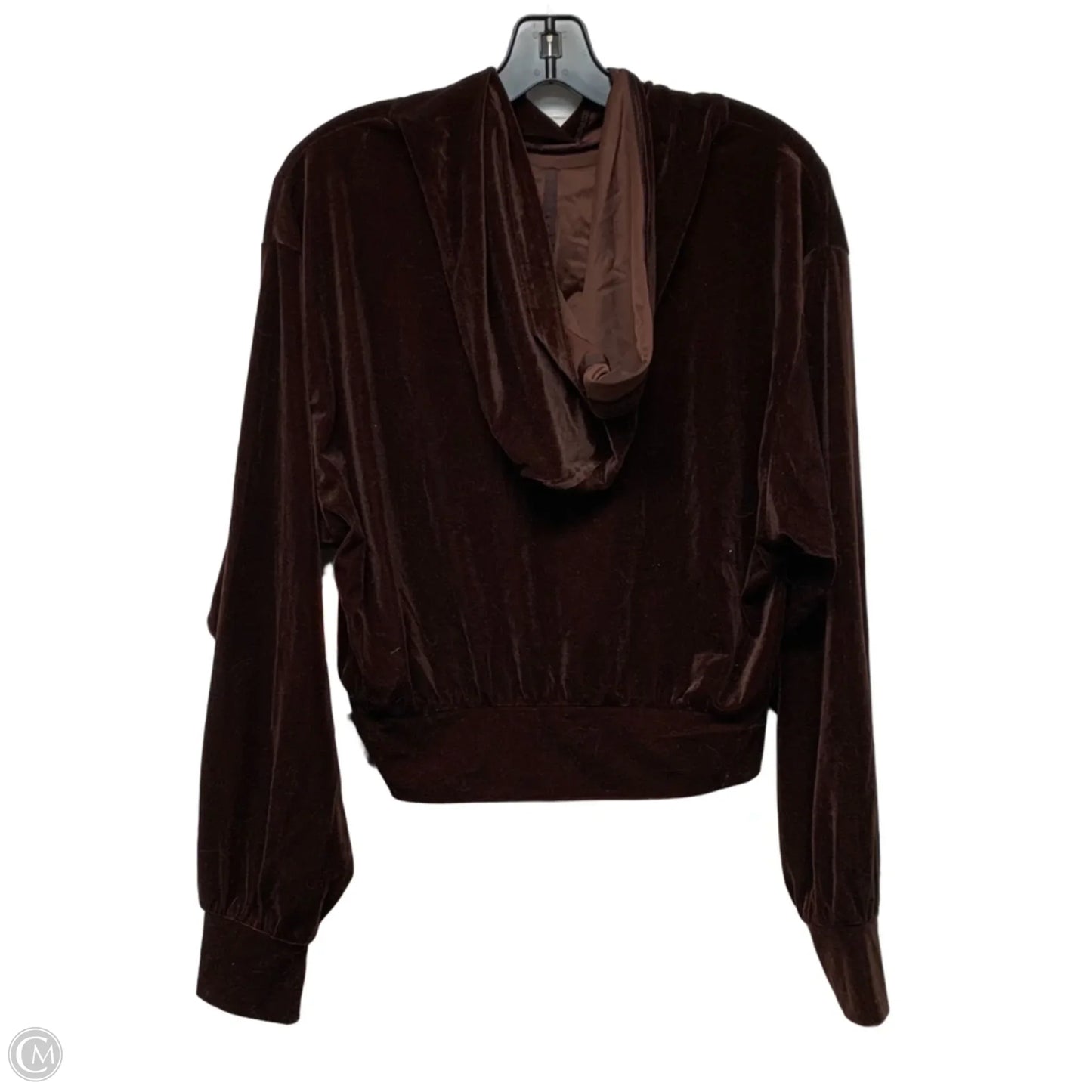 Sweatshirt Hoodie By Express In Brown, Size: M