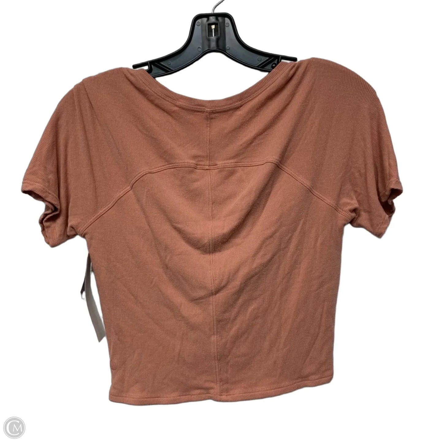 Athletic Top Short Sleeve By Lululemon In Pink, Size: M
