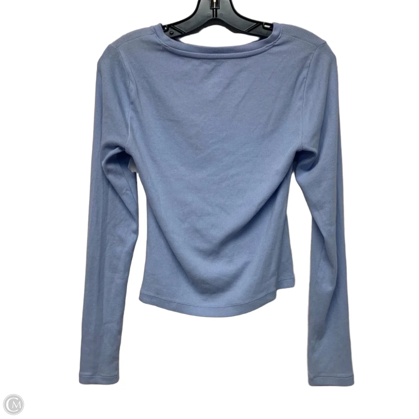 Top Long Sleeve Basic By Gap In Blue, Size: S