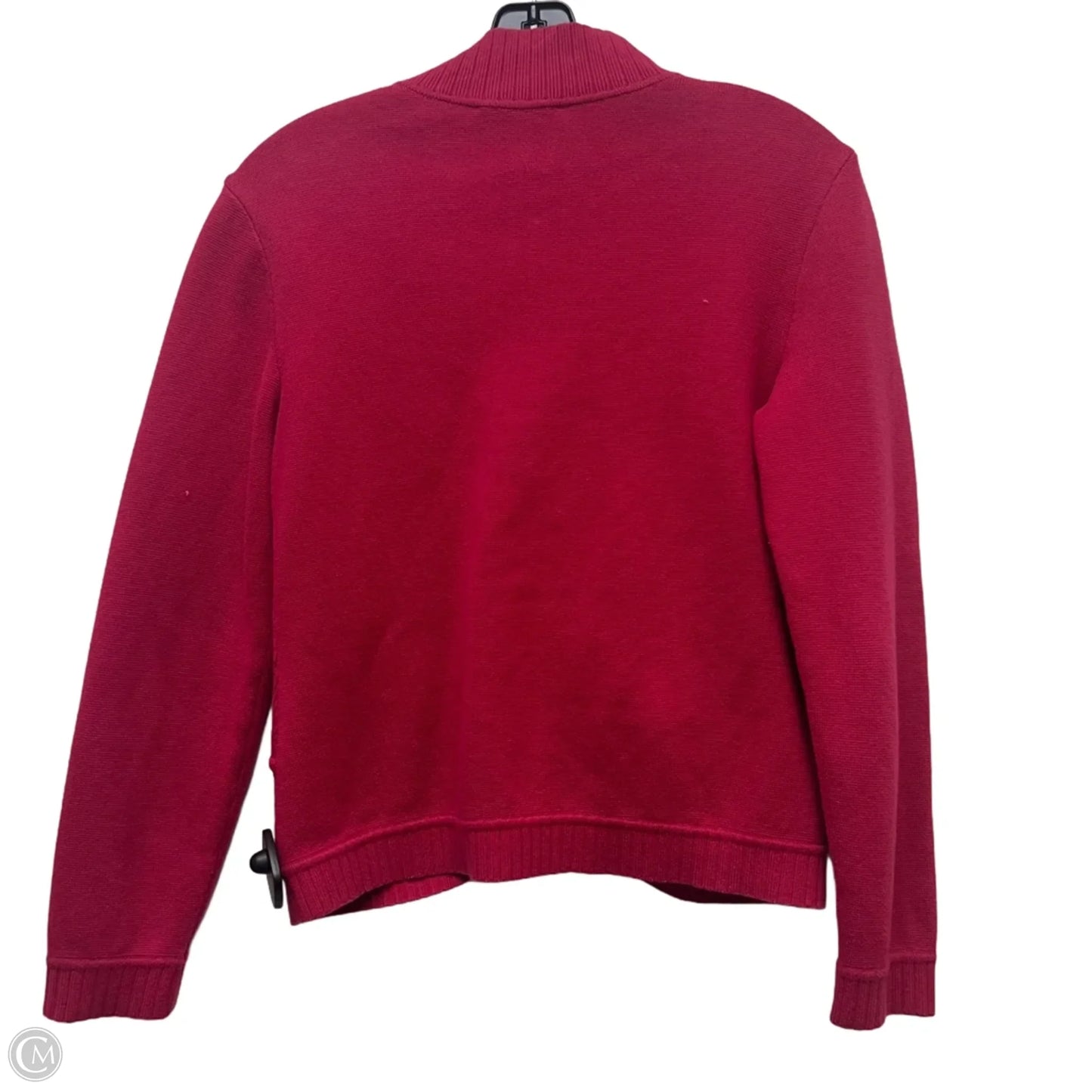 Sweater Cardigan By Talbots In Pink, Size: L