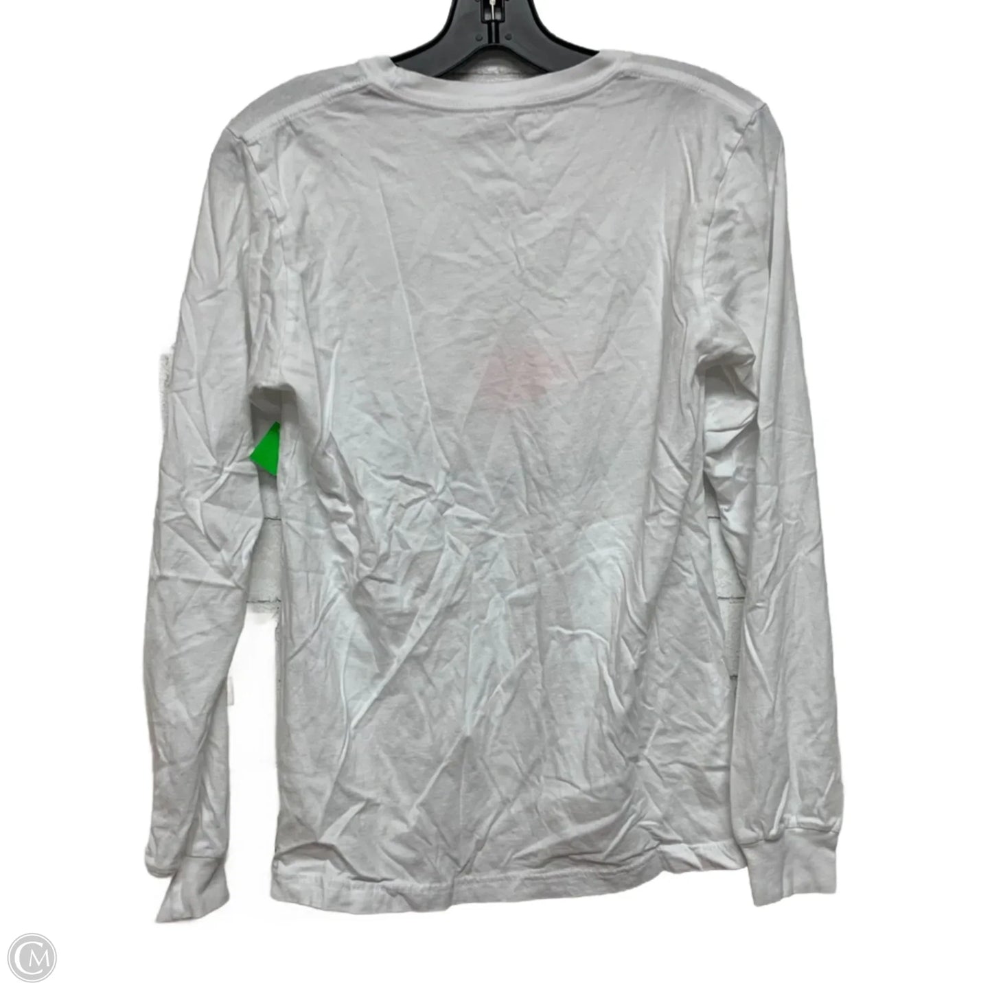 Top Long Sleeve By Bella + Canvas In Black & White, Size: S