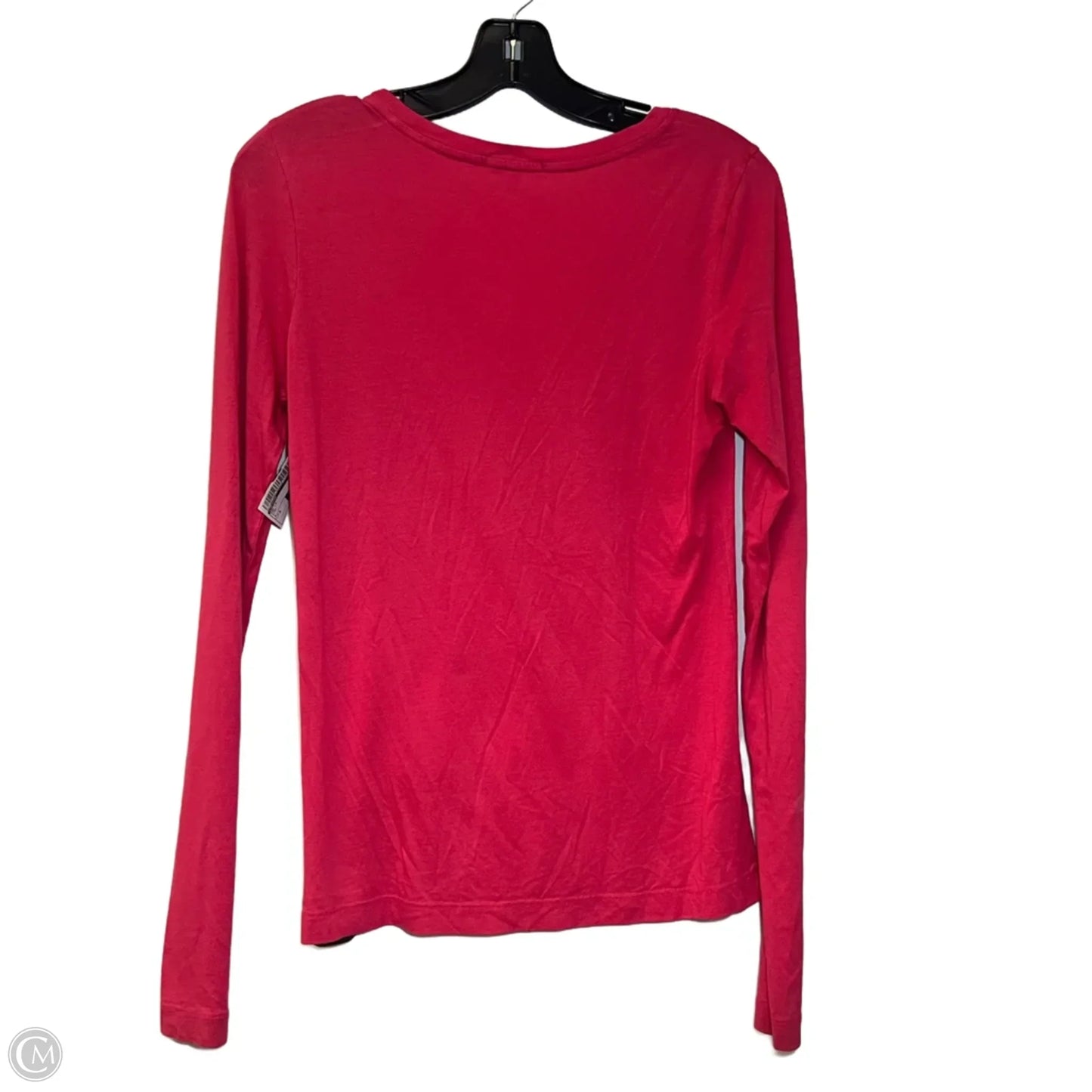 Top Long Sleeve By Lacoste In Pink, Size: S