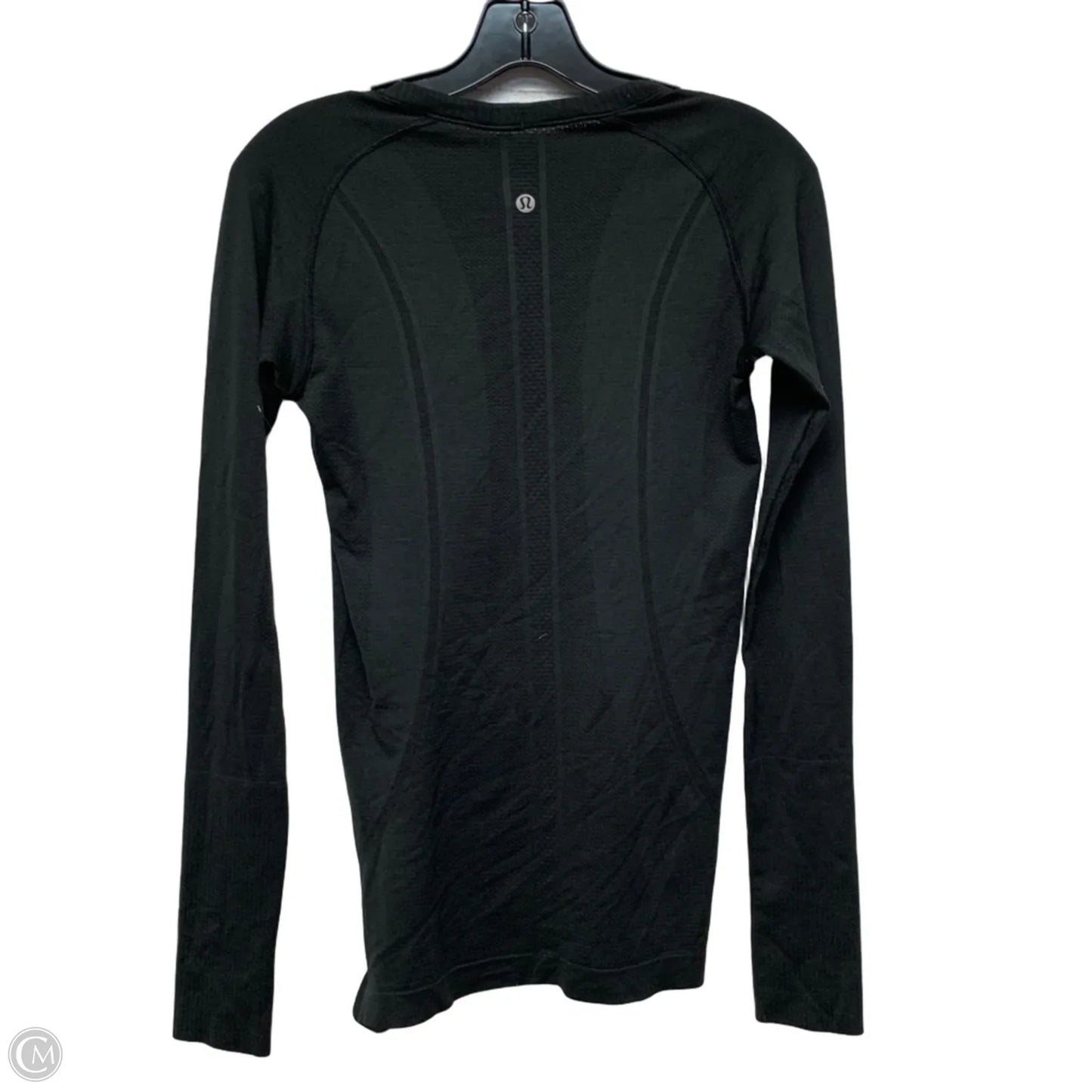 Athletic Top Long Sleeve Crewneck By Lululemon In Black, Size: S