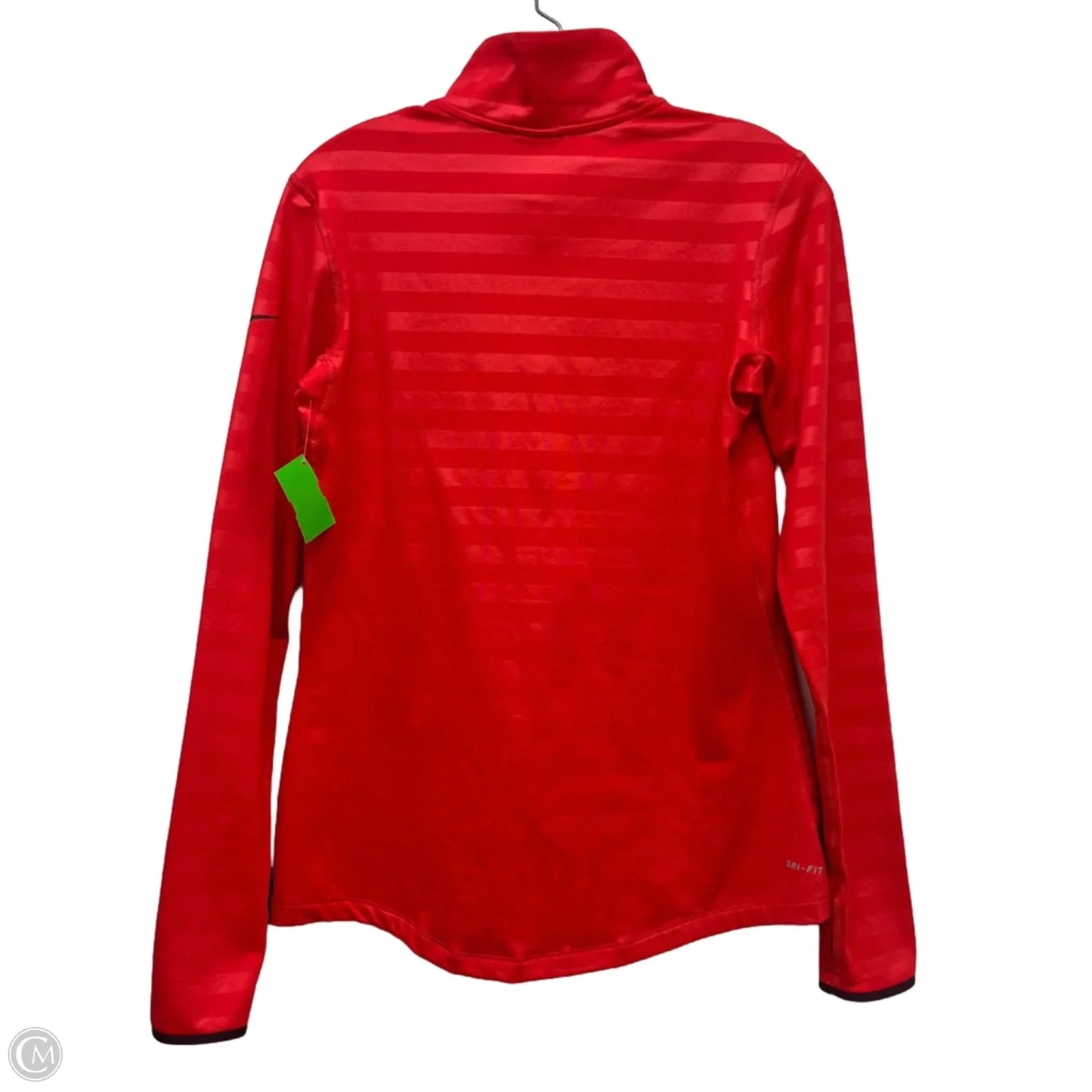 Athletic Sweatshirt Collar By Nike Apparel In Red, Size: L