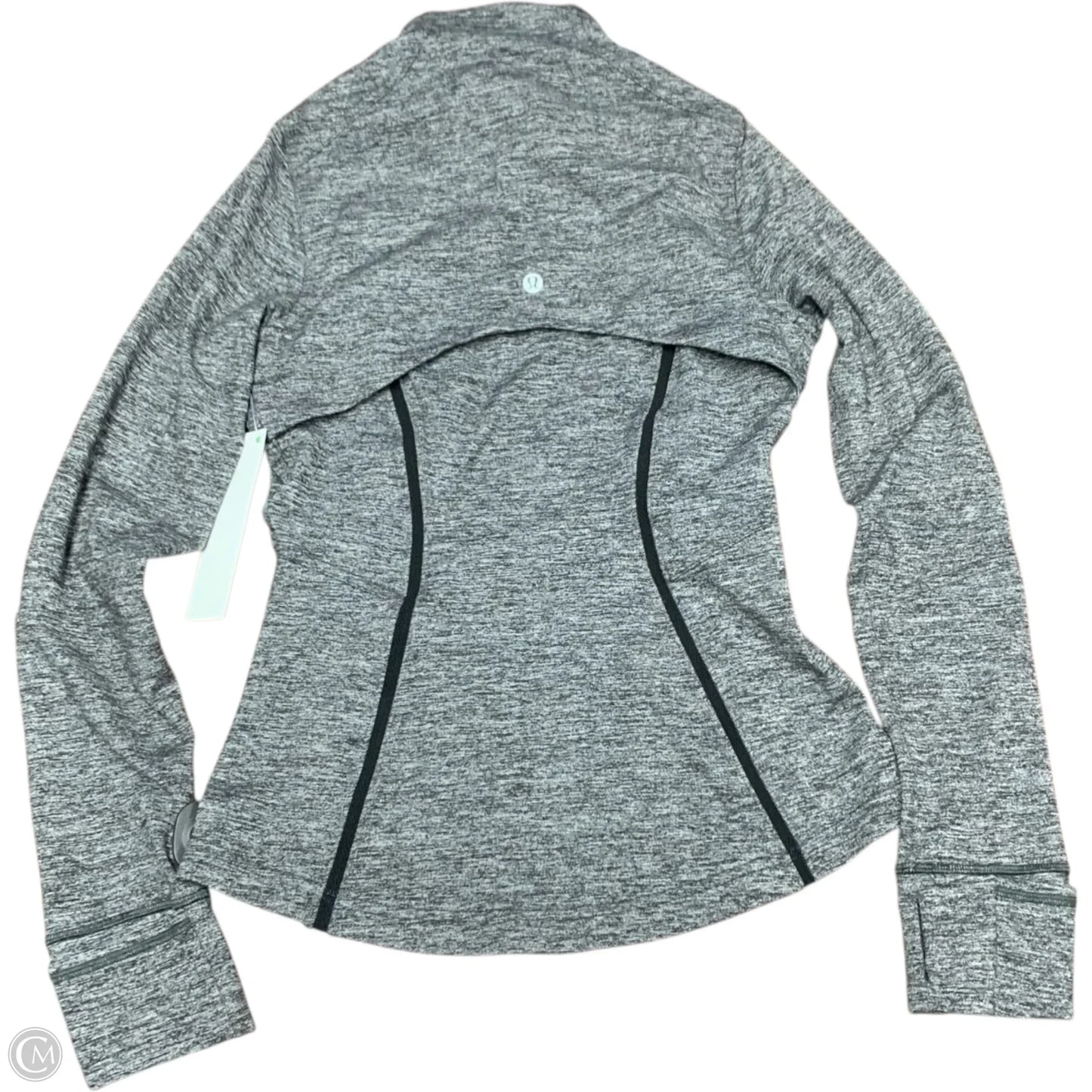 Athletic Jacket By Lululemon In Grey, Size: S