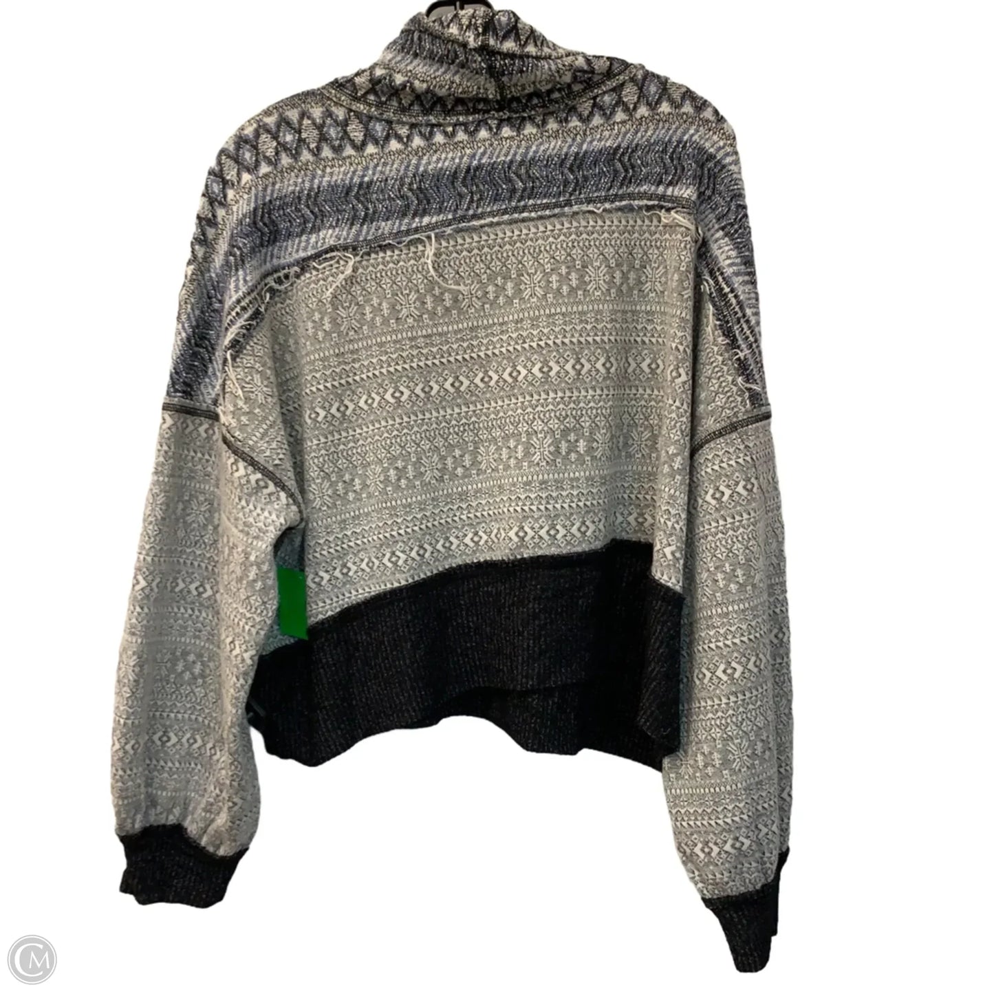 Sweatshirt Collar By We The Free In Blue & White, Size: M