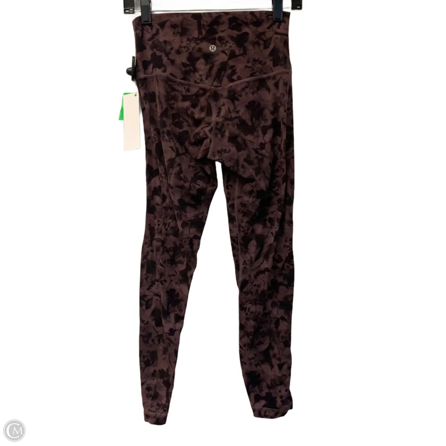 Athletic Leggings By Lululemon In Black & Purple, Size: S