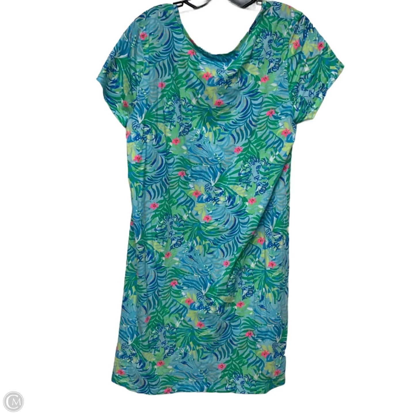 Dress Designer By Lilly Pulitzer In Blue & Green, Size: Xl