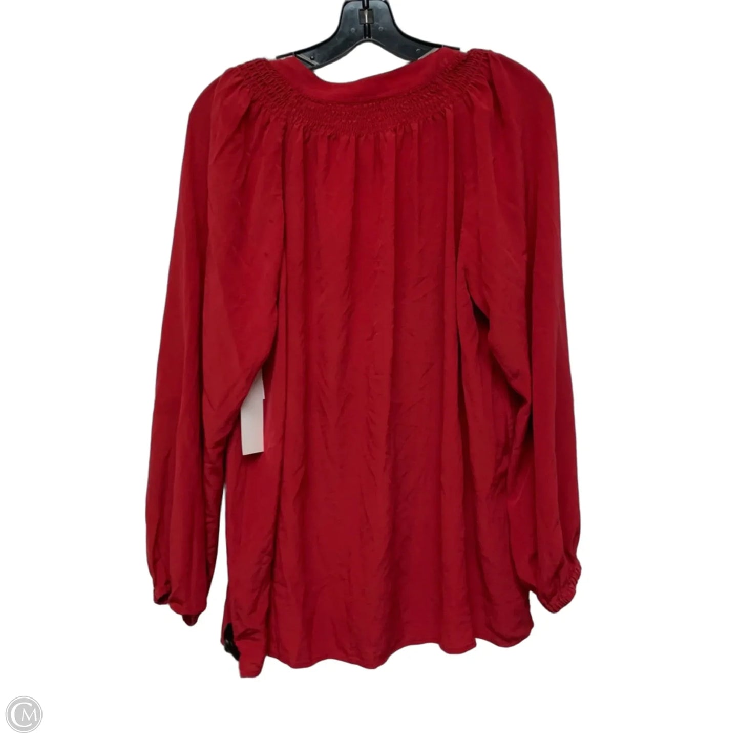 Top Long Sleeve Designer By Lilly Pulitzer In Red, Size: Xxl