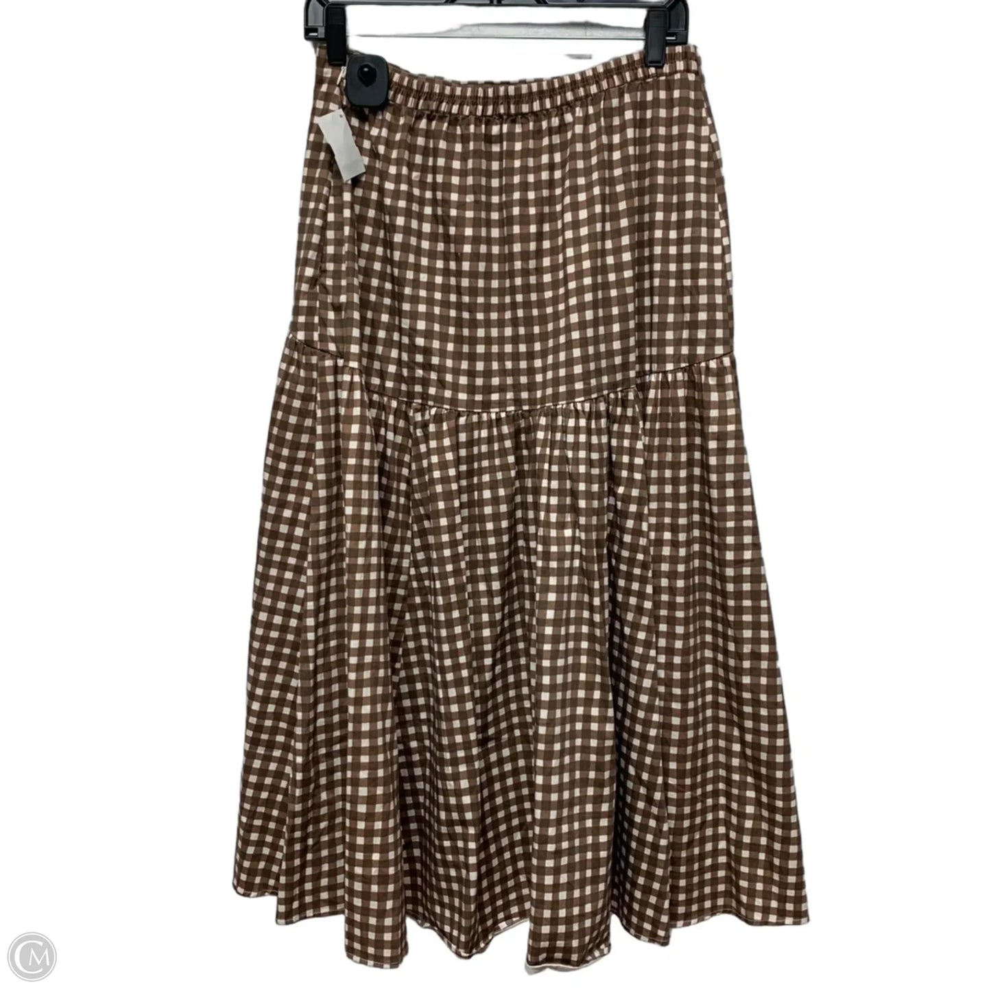 Skirt Maxi By Hutch In Brown & White, Size: 2x