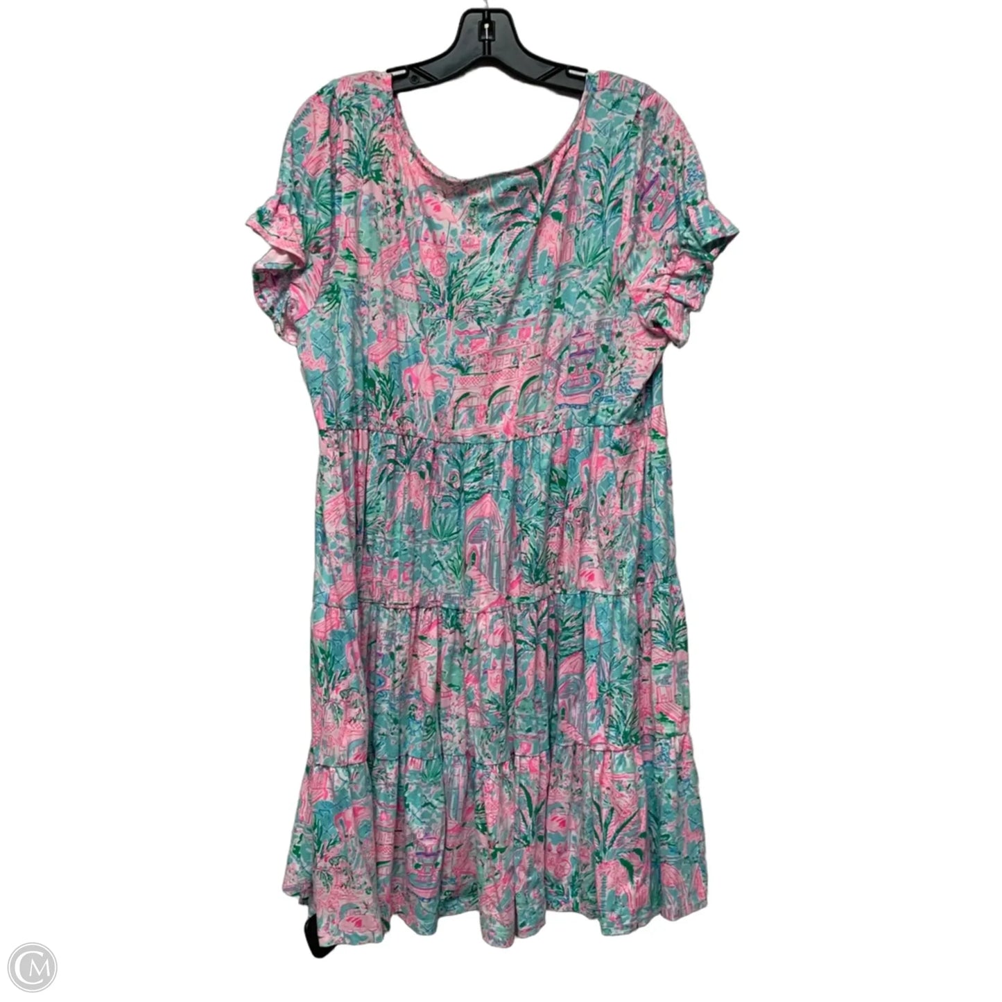 Dress Designer By Lilly Pulitzer In Blue & Pink, Size: Xl