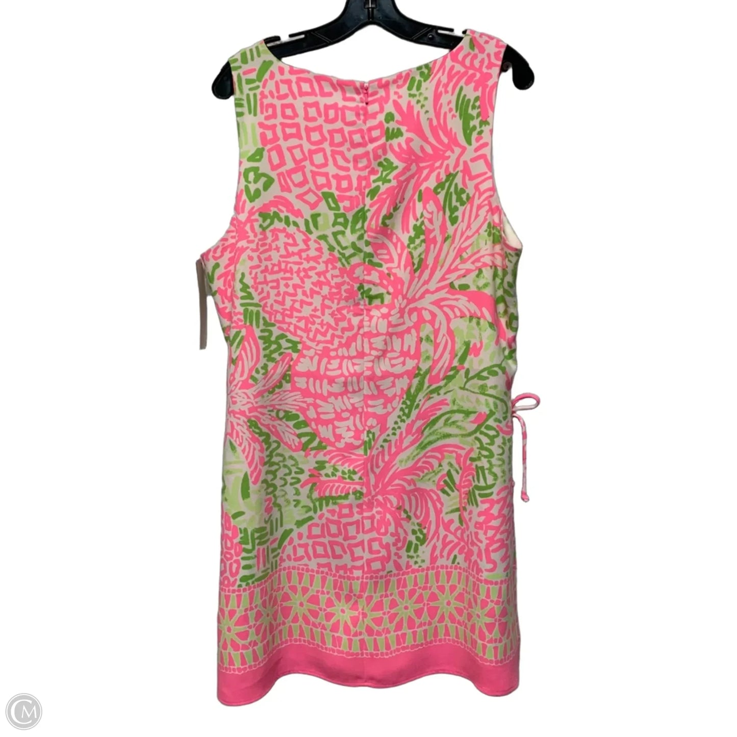 Dress Designer By Lilly Pulitzer In Green & Pink, Size: Xl