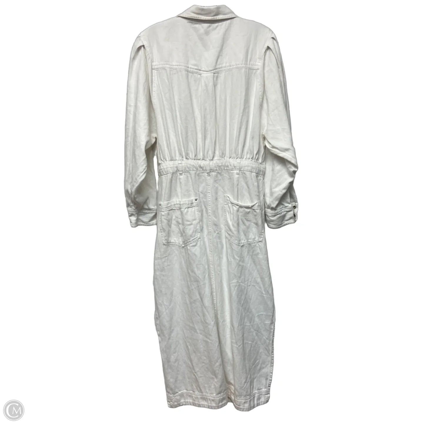 Dress Casual Maxi By Free People In White Denim, Size: L