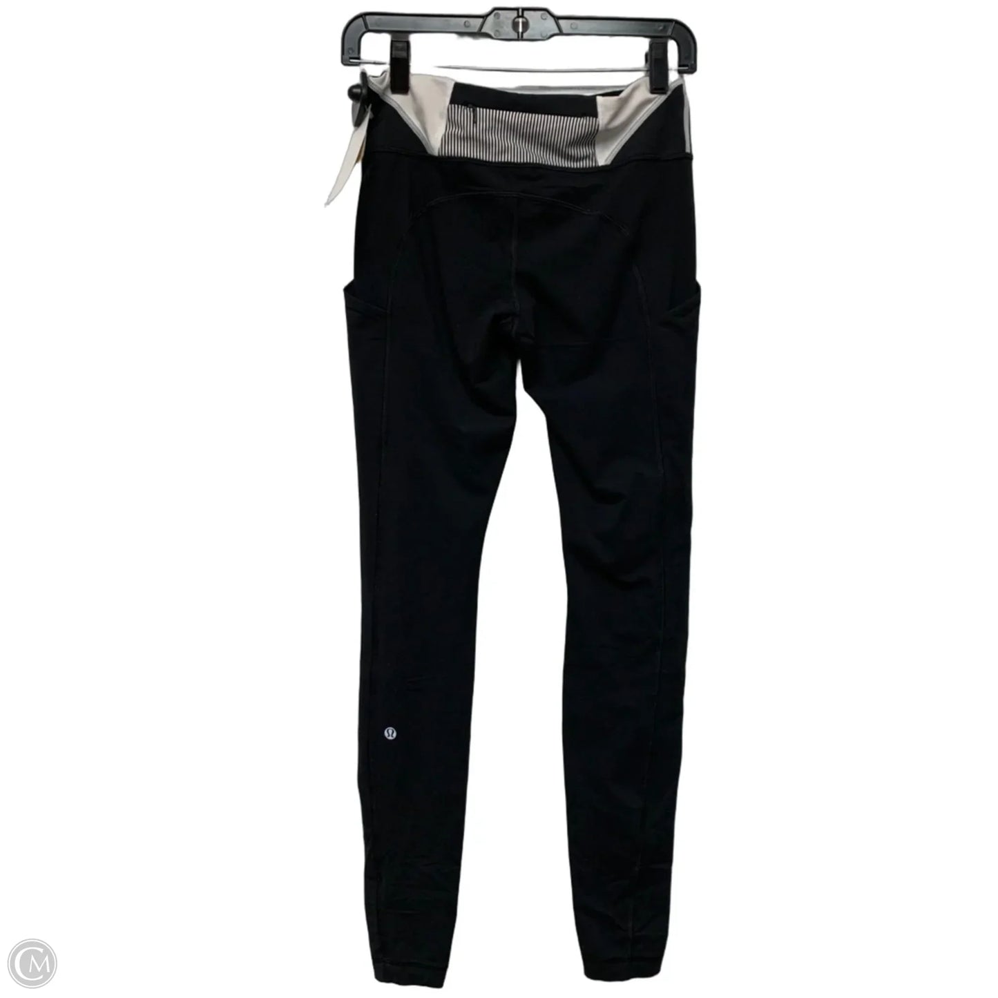 Athletic Leggings By Lululemon In Black & White, Size: S