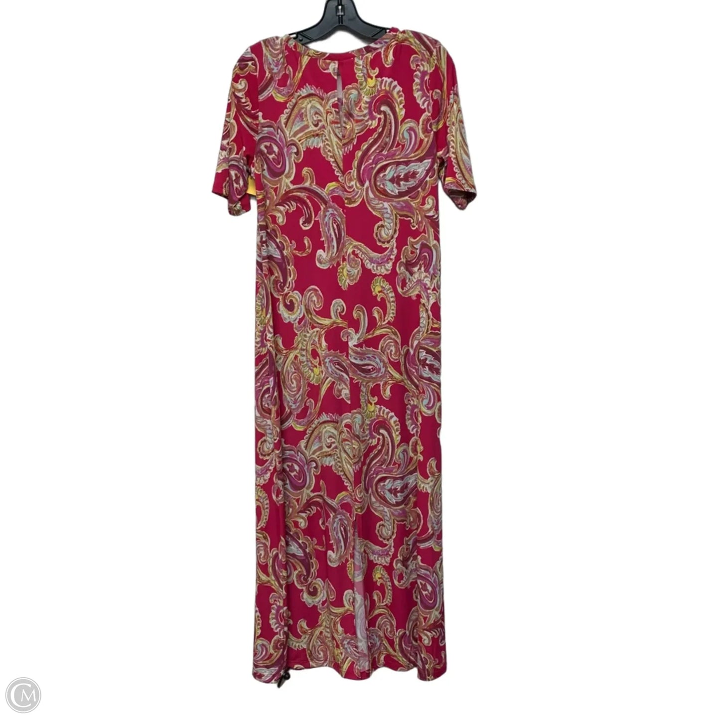 Dress Casual Maxi By Vince Camuto In Pink & Yellow, Size: L