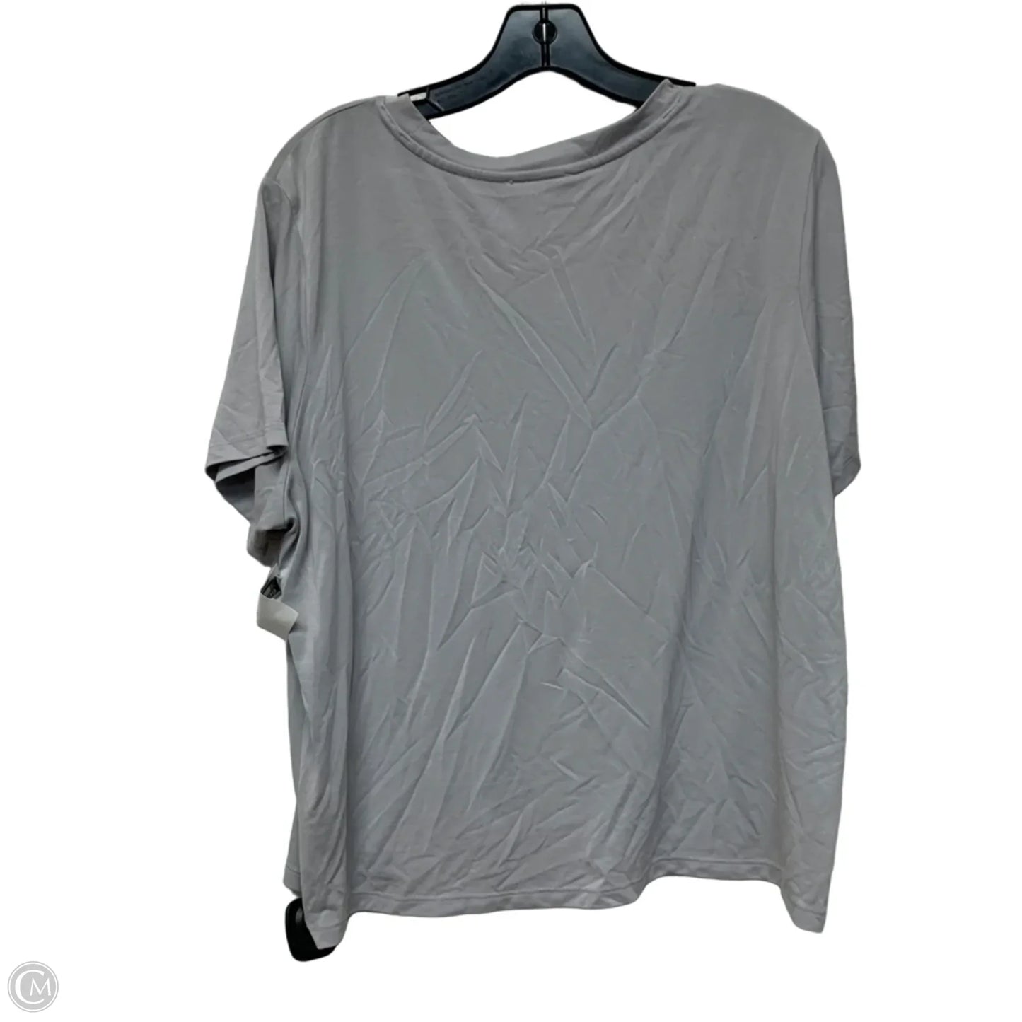 Top Short Sleeve Basic By Double Zero In Grey, Size: L