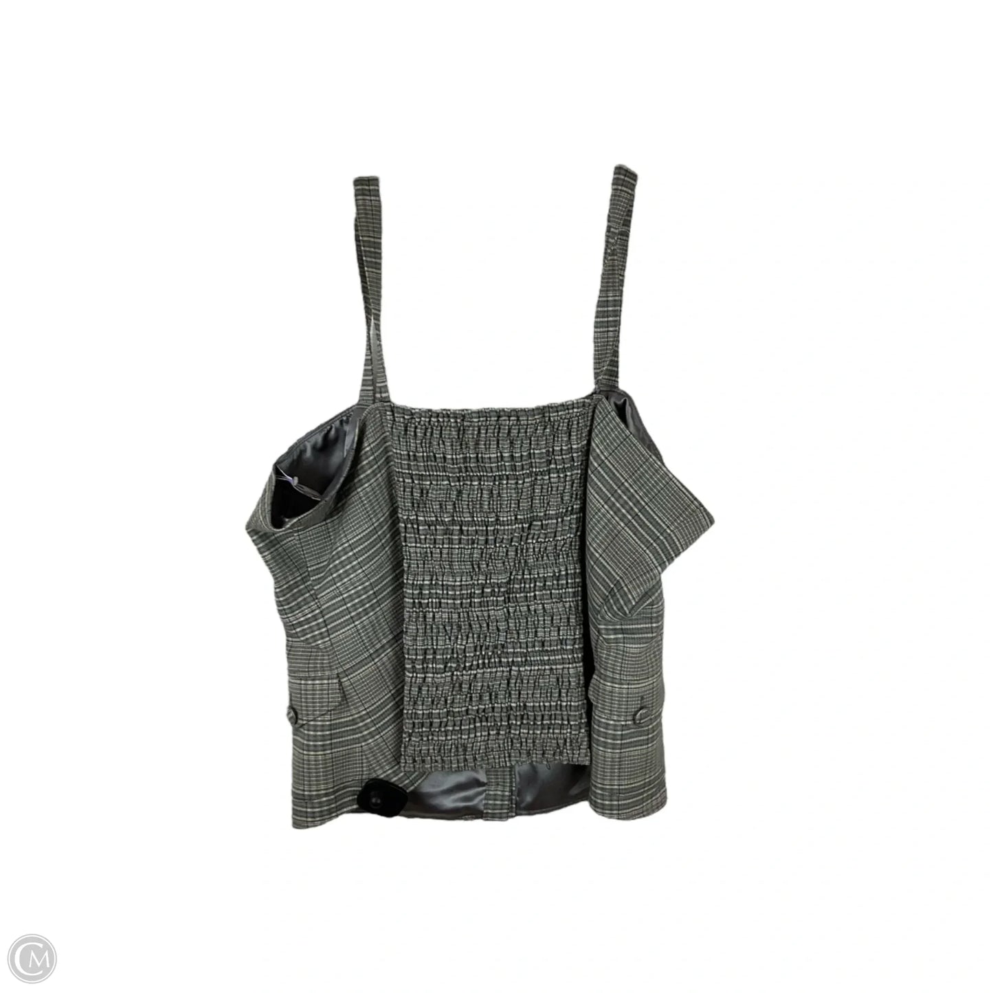 Top Sleeveless By Ashley Stewart In Blue & Brown, Size: 22