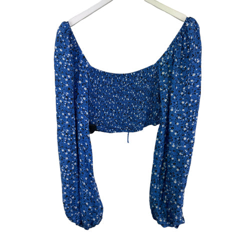Top Long Sleeve By Clothes Mentor In Blue, Size: L