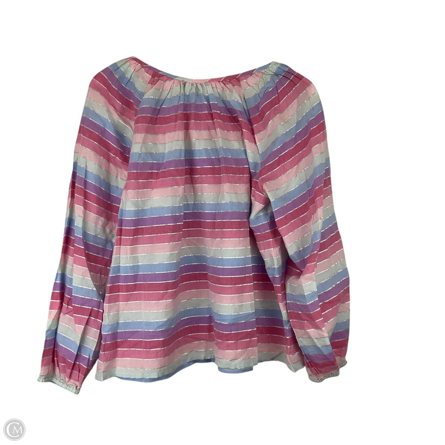 Top Long Sleeve By J. Crew In Striped Pattern, Size: M