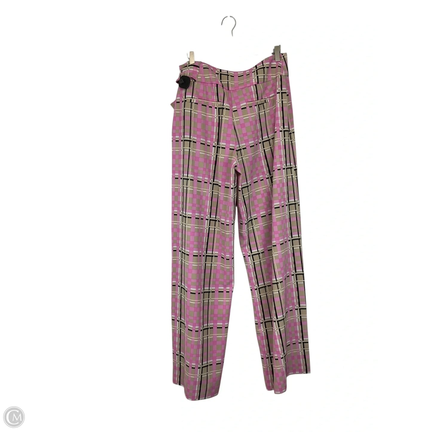 Pants Wide Leg By New York And Co In Plaid Pattern, Size: M