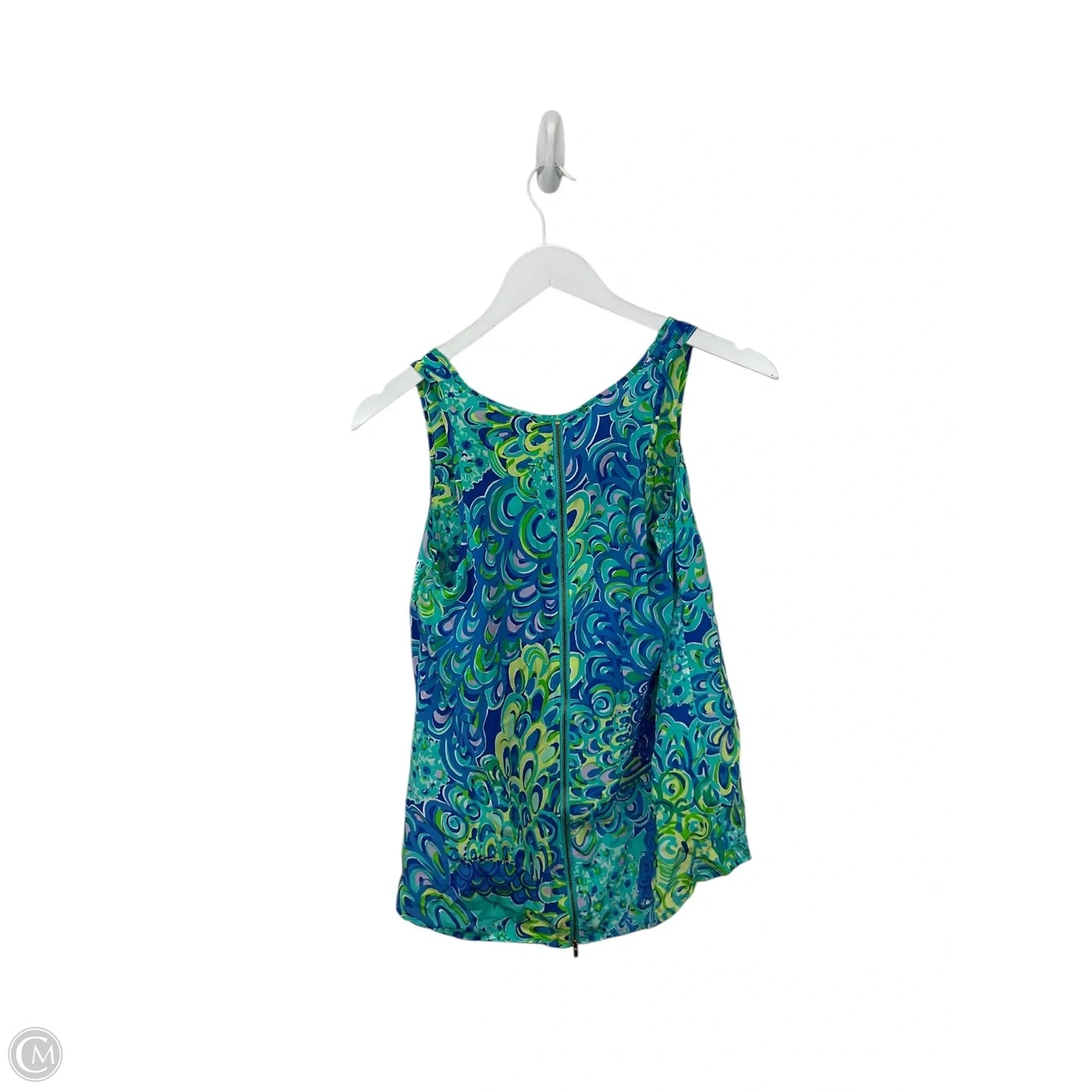 Top Sleeveless Designer By Lilly Pulitzer In Blue, Size: Xs